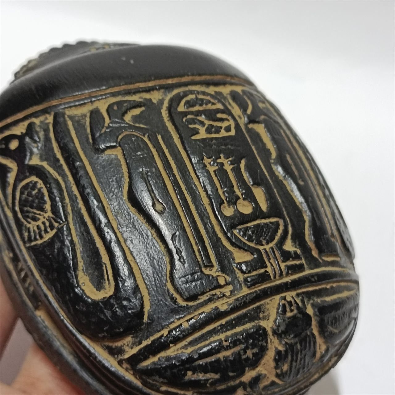 Other Ancient-style Egyptian scarab with engraved hieroglyphs Size ONE SIZE - 2 Thumbnail
