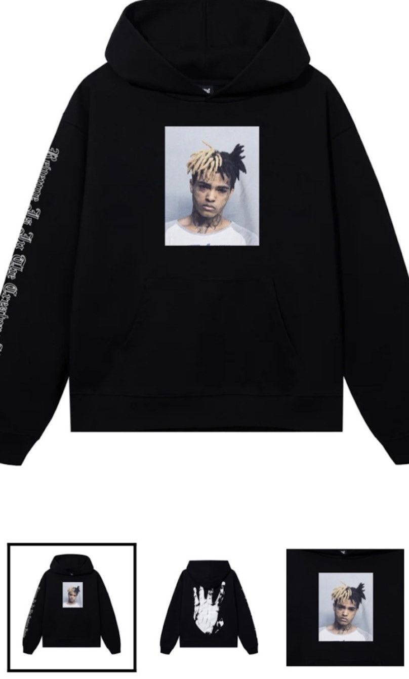 image of X Mug Shot Hoodie in Black, Men's (Size Medium)