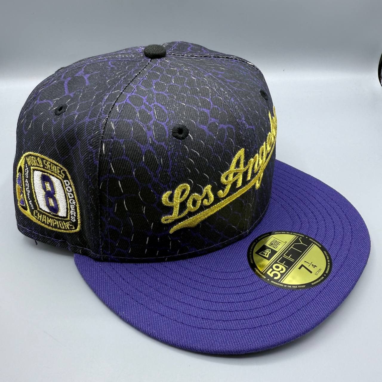 New Era Los Angeles LA Dodgers Hat 7 1/4 Black Mamba Fitted Hatclub Size ONE SIZE - 1 Thumbnail