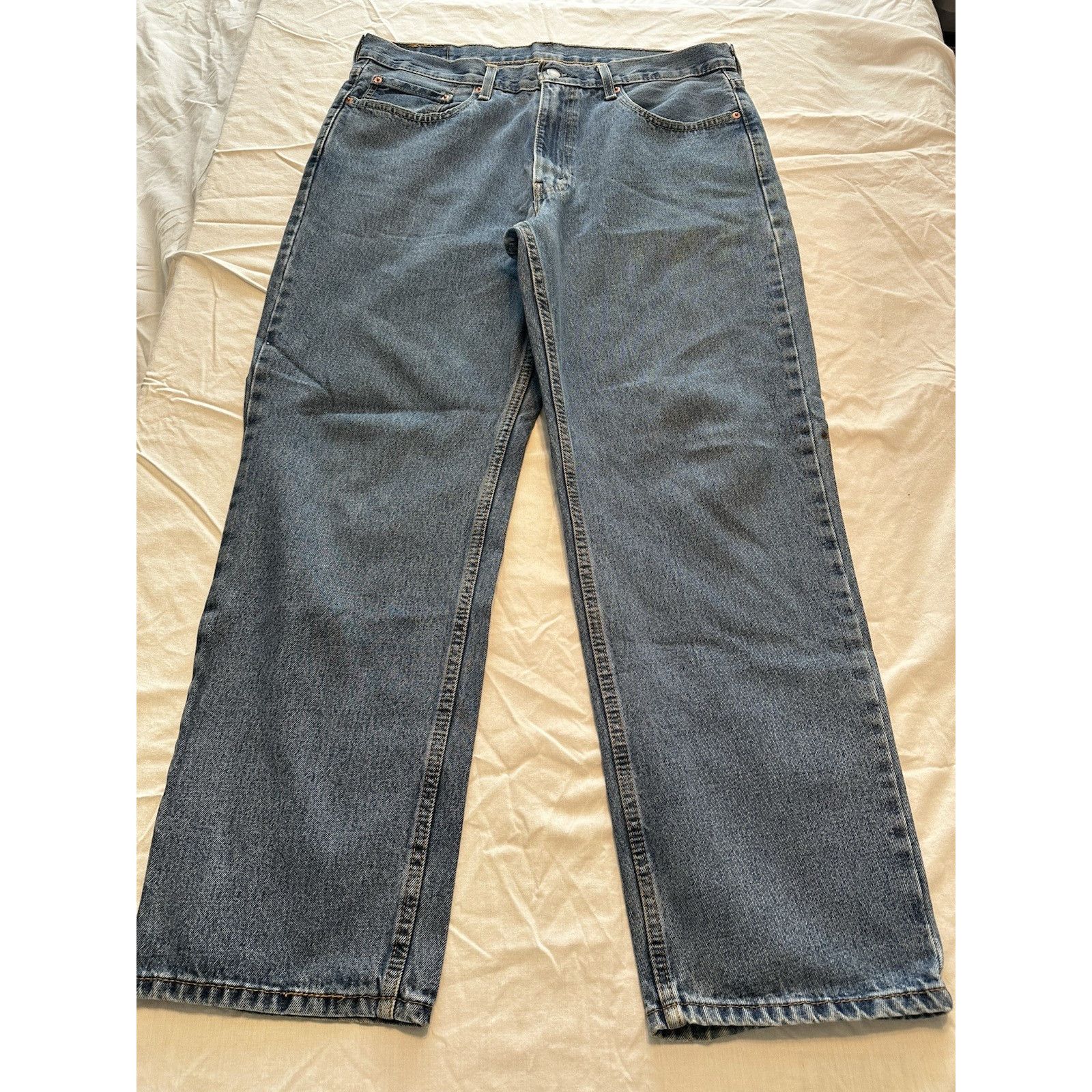 Levi's Levis 550 Jeans 36x30 Blue Med Relaxed Streetware Normcore Size US 36 / EU 52 - 4 Thumbnail