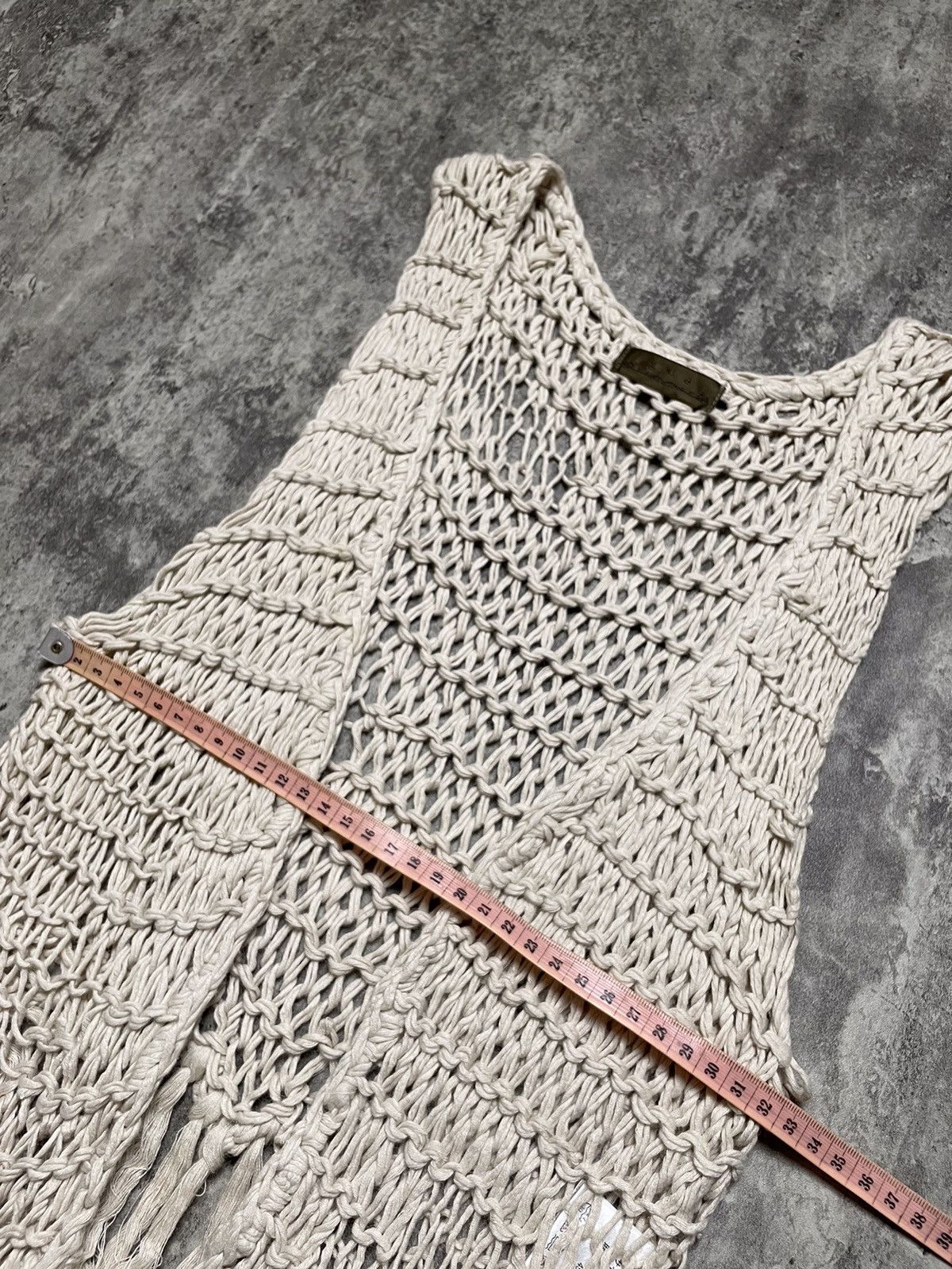 If Six Was Nine × KMRii × Le Grande Bleu (L.G.B.) 00s GOA Fish Net Knit Vest ifsixwasnine lgb kmrii style Size US S / EU 44-46 / 1 - 12 Thumbnail