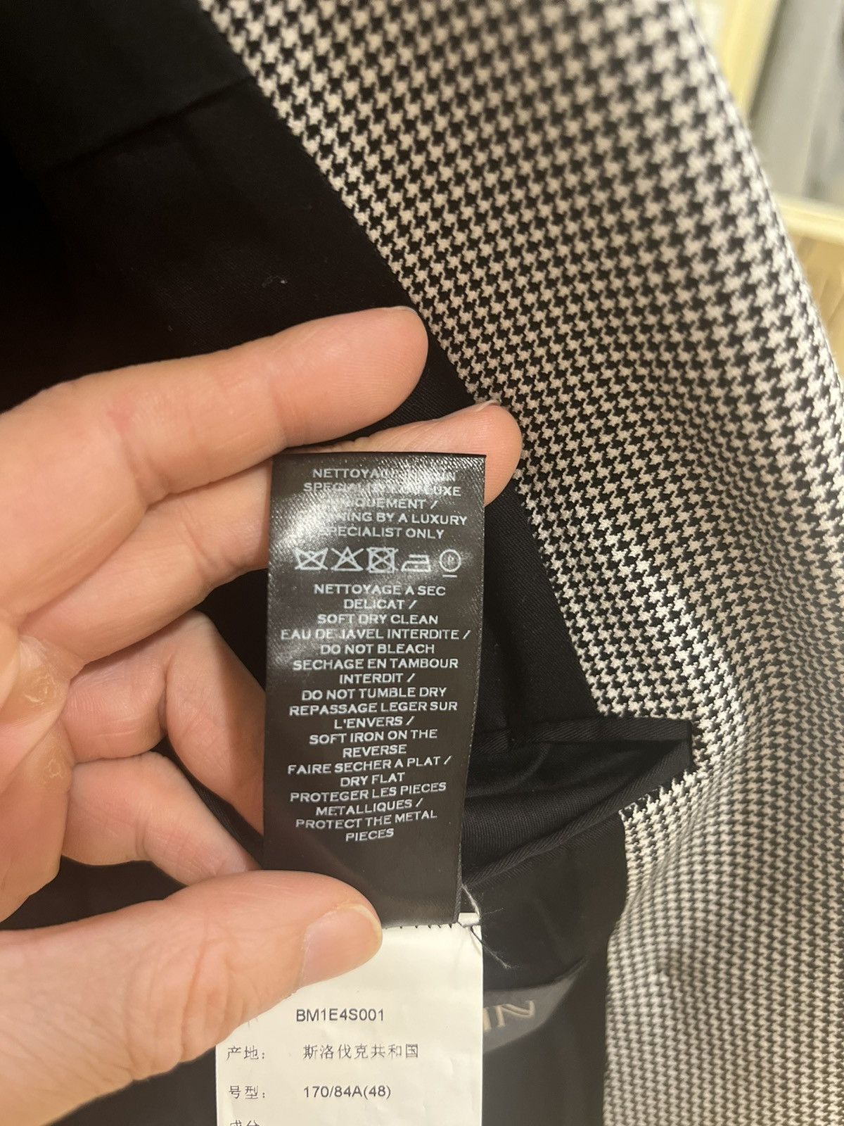 Balmain houndstooth double breast blazer size 48 Size 48R - 15 Thumbnail