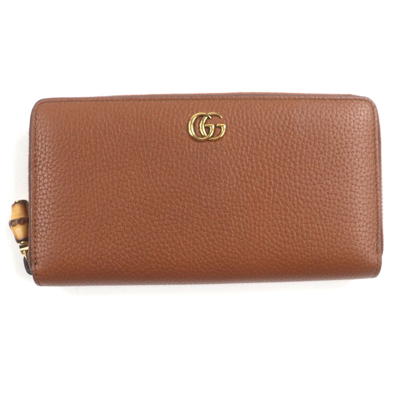 Gucci Gucci Gucci Bamboo Leather Wallet Leather Short Wallet 739499 DUTY FREE for USA Size ONE SIZE - 1 Thumbnail