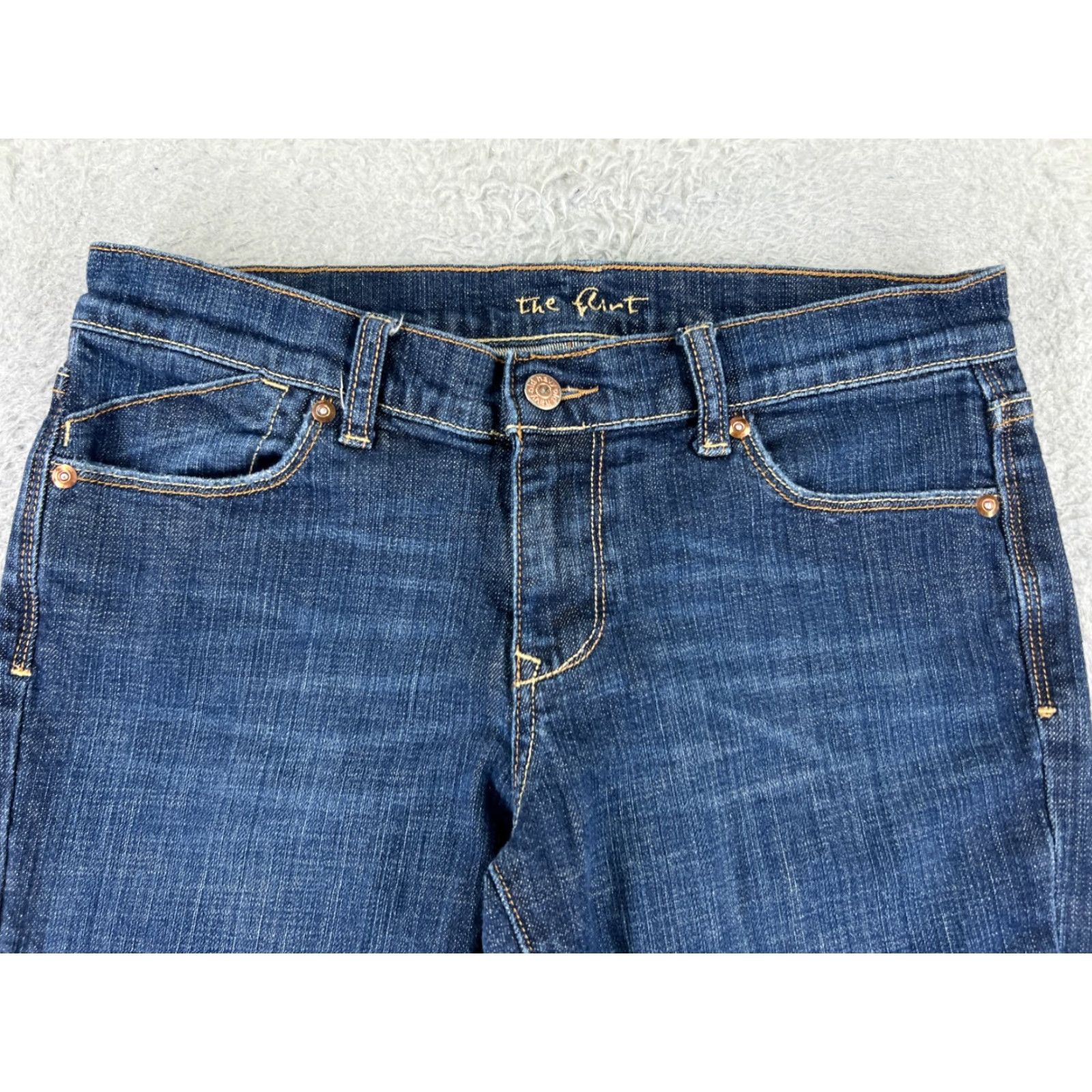 Old Navy Old Navy Jeans Womens 4 Blue Denim The Flirt Mid Rise Flare Cotton 29x29 Size 27" / US 4 / IT 40 - 4 Thumbnail