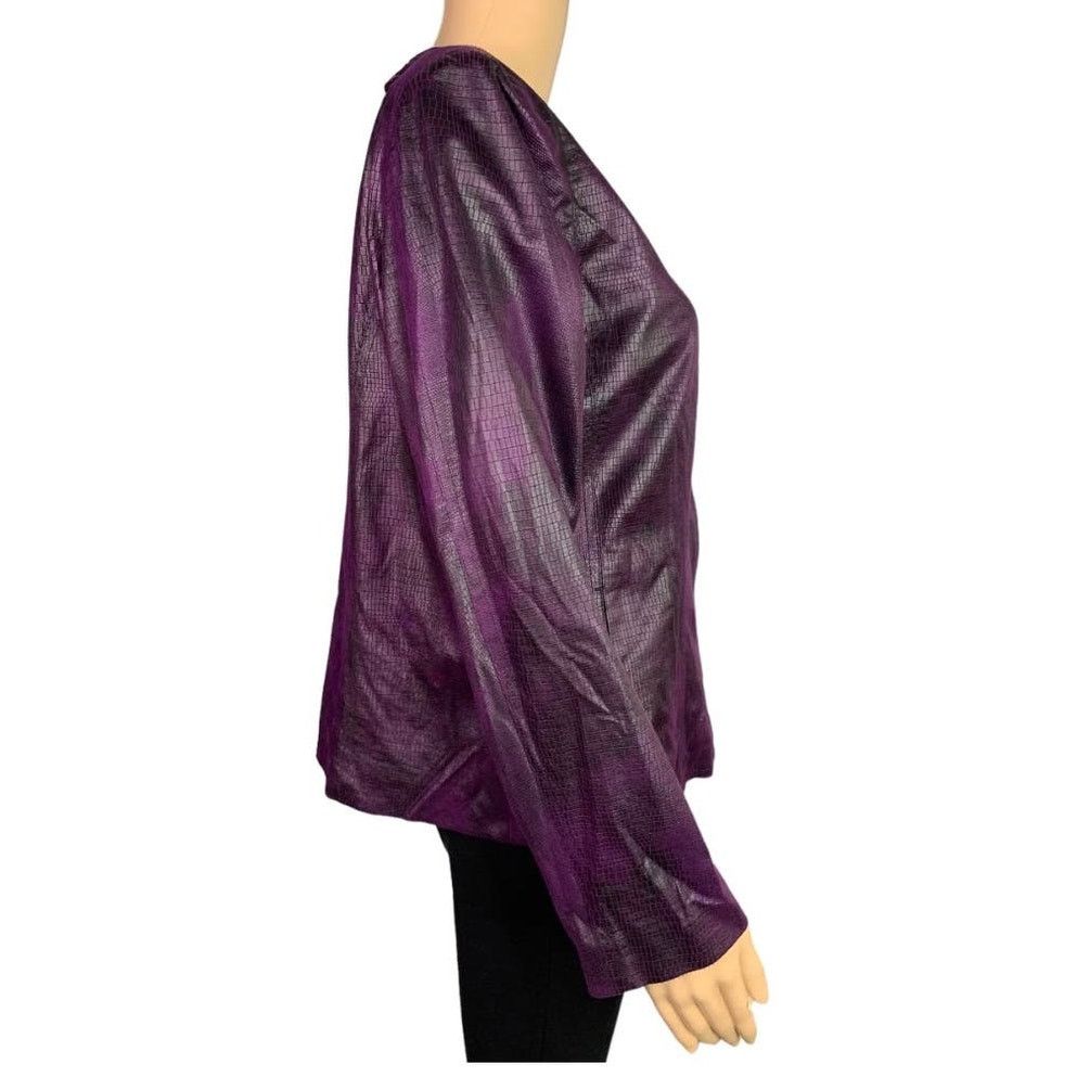 Chicos Chicos Women's Size 1 US 8 Jacket Snap Front Snake Pattern Size M / US 6-8 / IT 42-44 - 3 Thumbnail