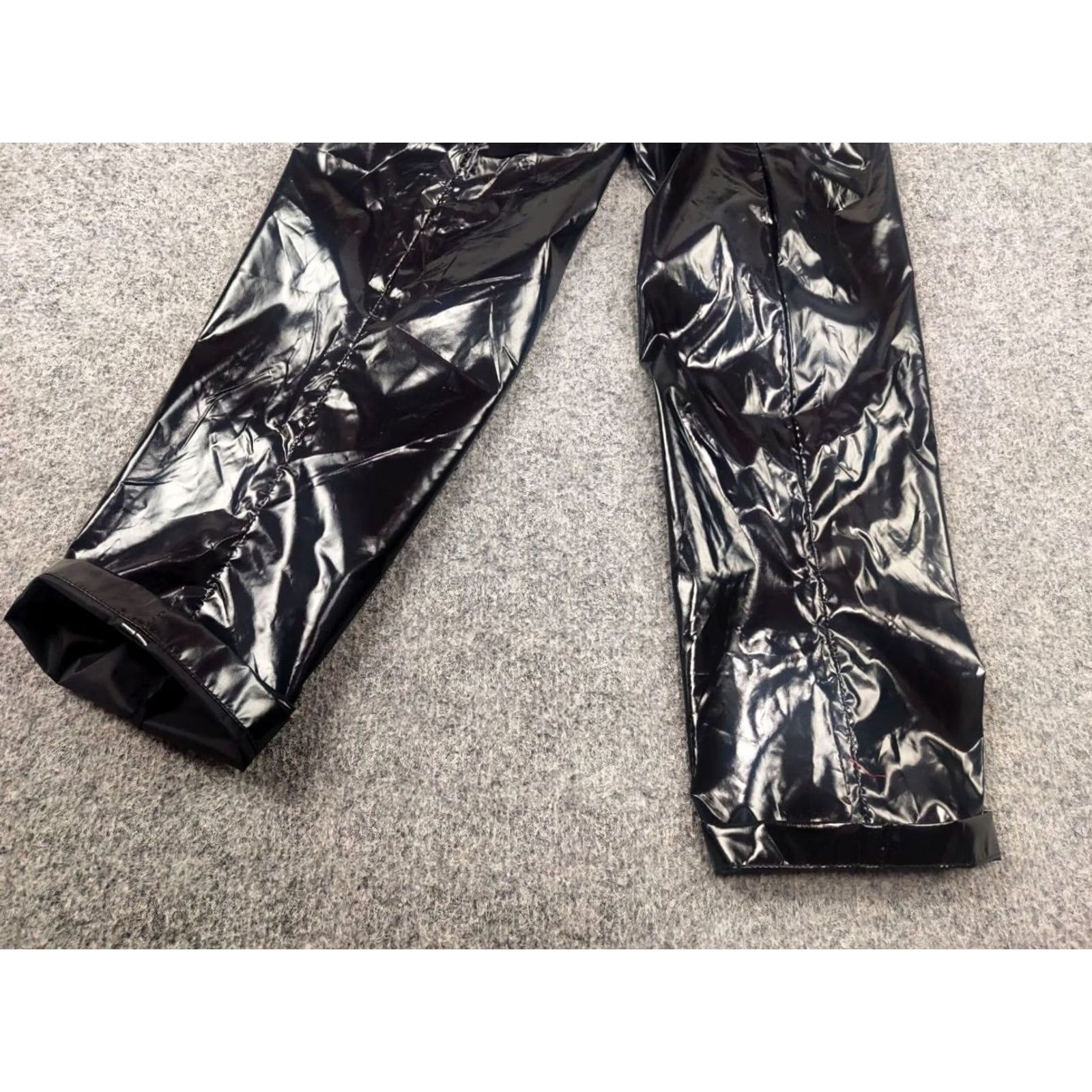 Dolce & Gabbana Dolce&Gabbana New Pants Black Shining lacquer Nylon Skinny Men Trouser Shirt Size US 32 / EU 48 - 6 Thumbnail