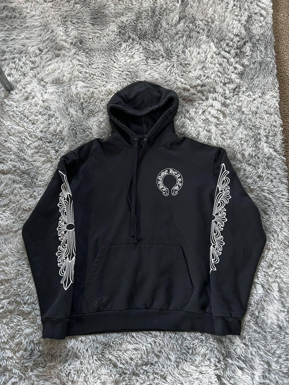 Chrome Hearts Chrome Hearts Floral Horseshoe Hoodie Size US L / EU 52-54 / 3 - 3 Thumbnail