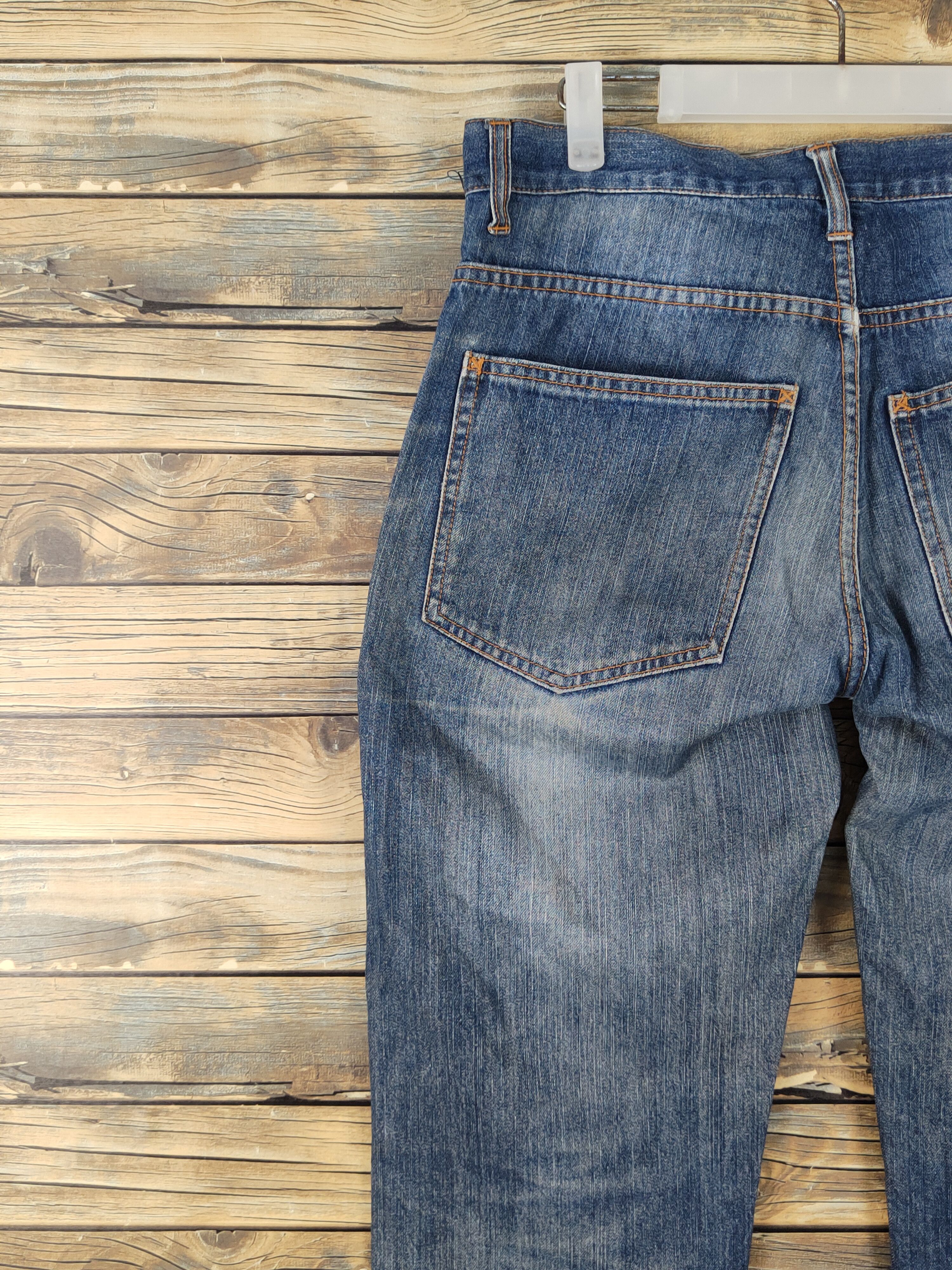 Japanese Brand Japanese Brand Blue Distressed Ripped denim Jeans #W1801 Size US 32 / EU 48 - 8 Thumbnail
