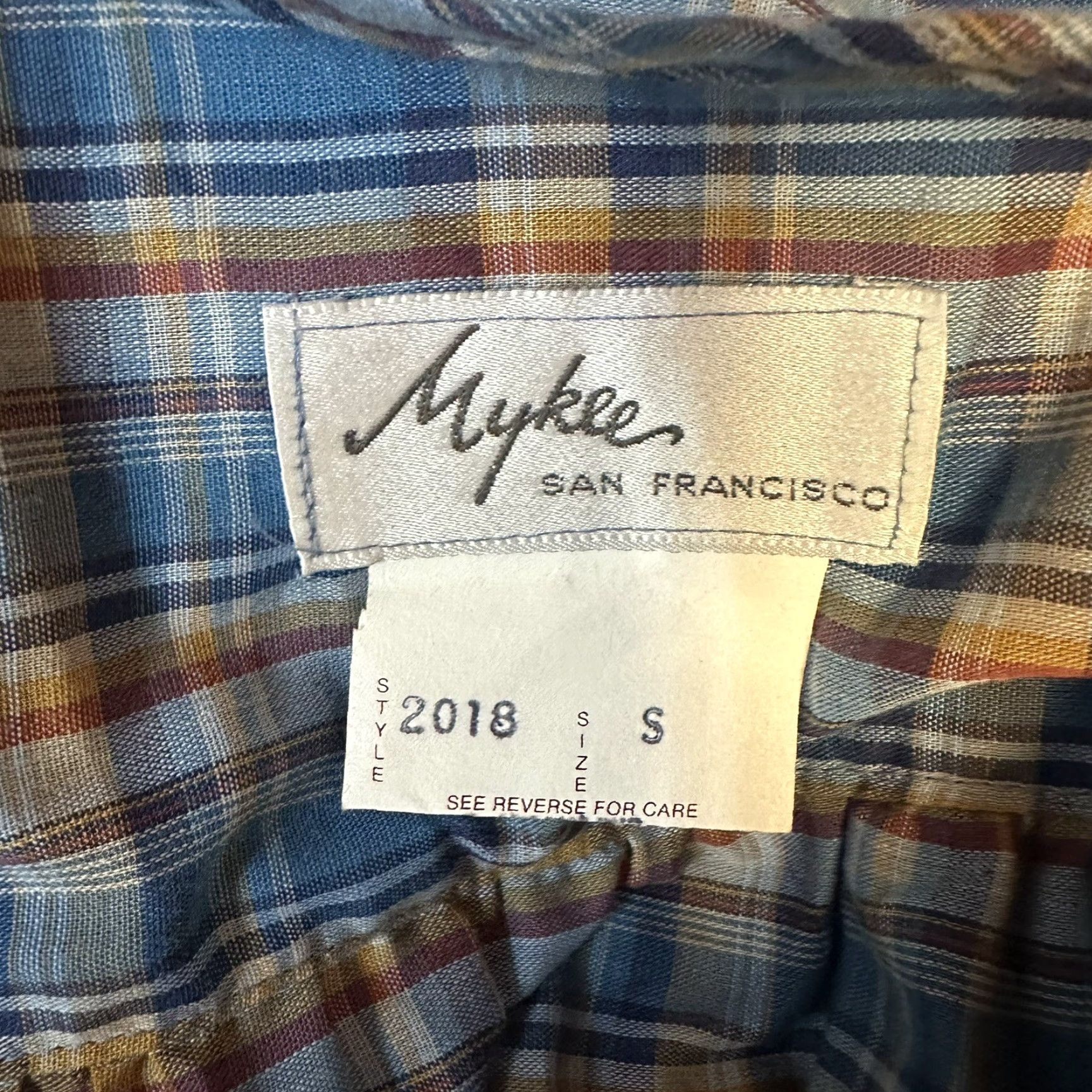 Vintage VINTAGE Mykee San Francisco Prairie Long Midi Dress Plaid Flutter Sleeve Modest Size S / US 4 / IT 40 - 7 Thumbnail