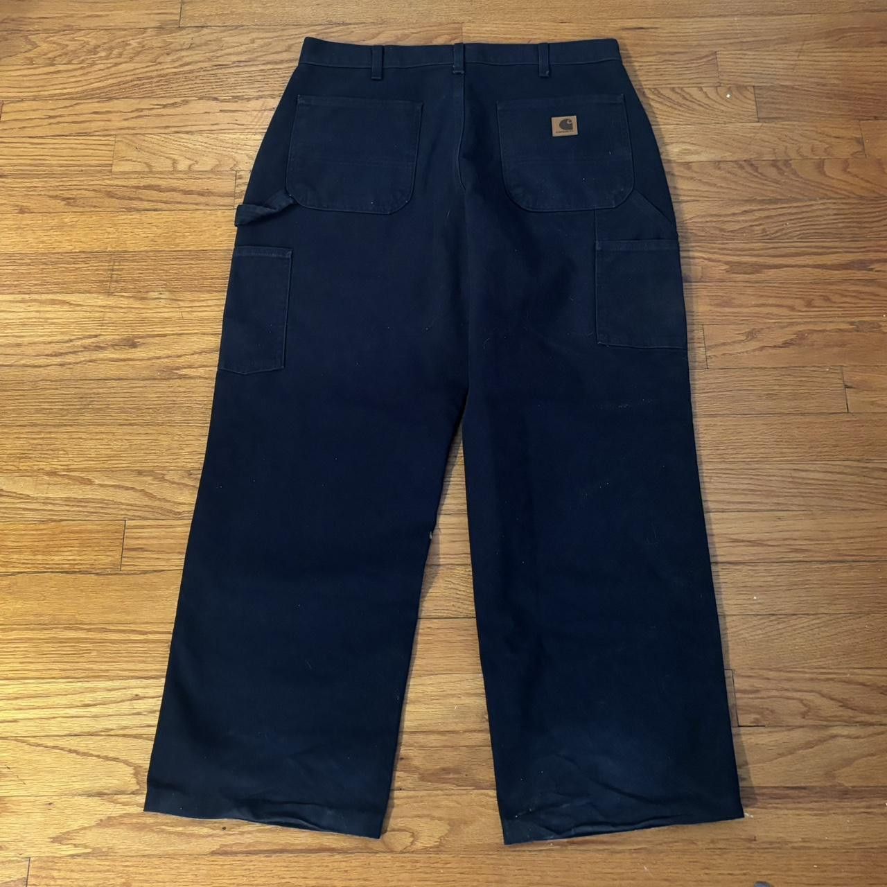 Carhartt black carhartt wide leg canvas pants Size US 34 / EU 50 - 1 Thumbnail