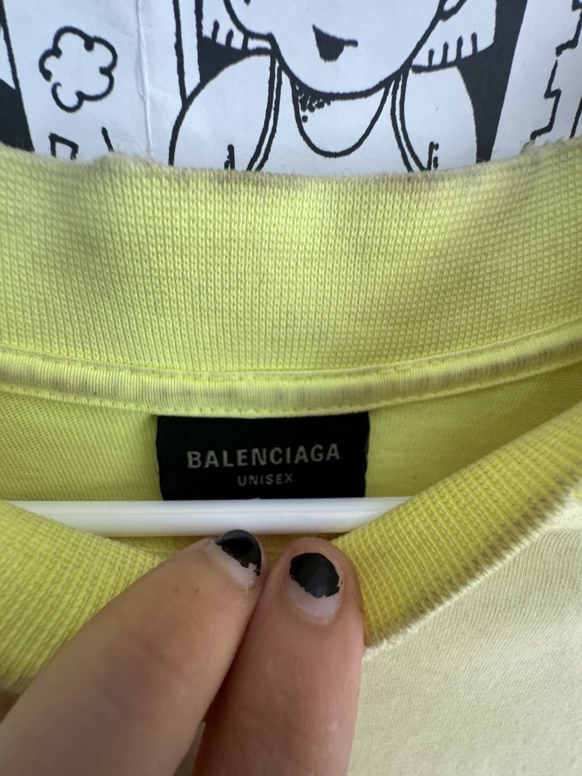 Balenciaga Balenciaga Yellow Tape Type T-Shirt – Size Small Size US S / EU 44-46 / 1 - 4 Thumbnail