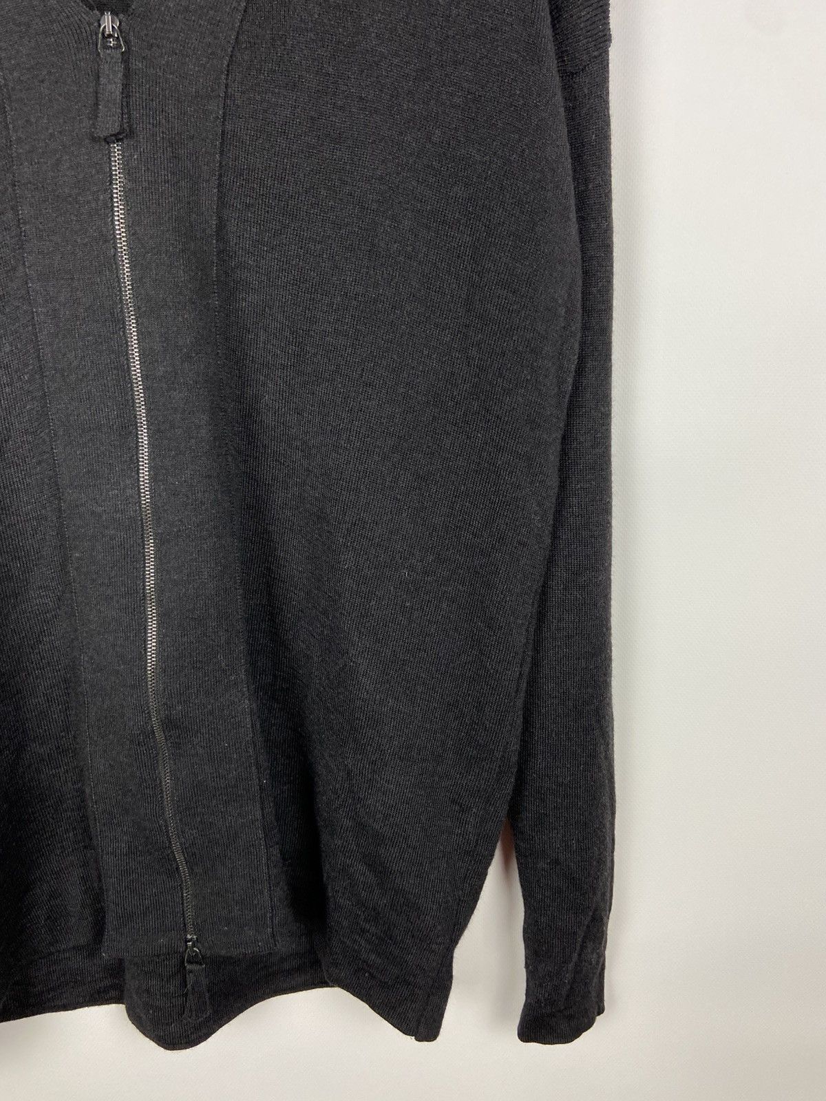 Annette Gortz Annette Gortz Wool/Silk Womens Black Zip Cardigan Sweater Size XS / US 0-2 / IT 36-38 - 6 Thumbnail