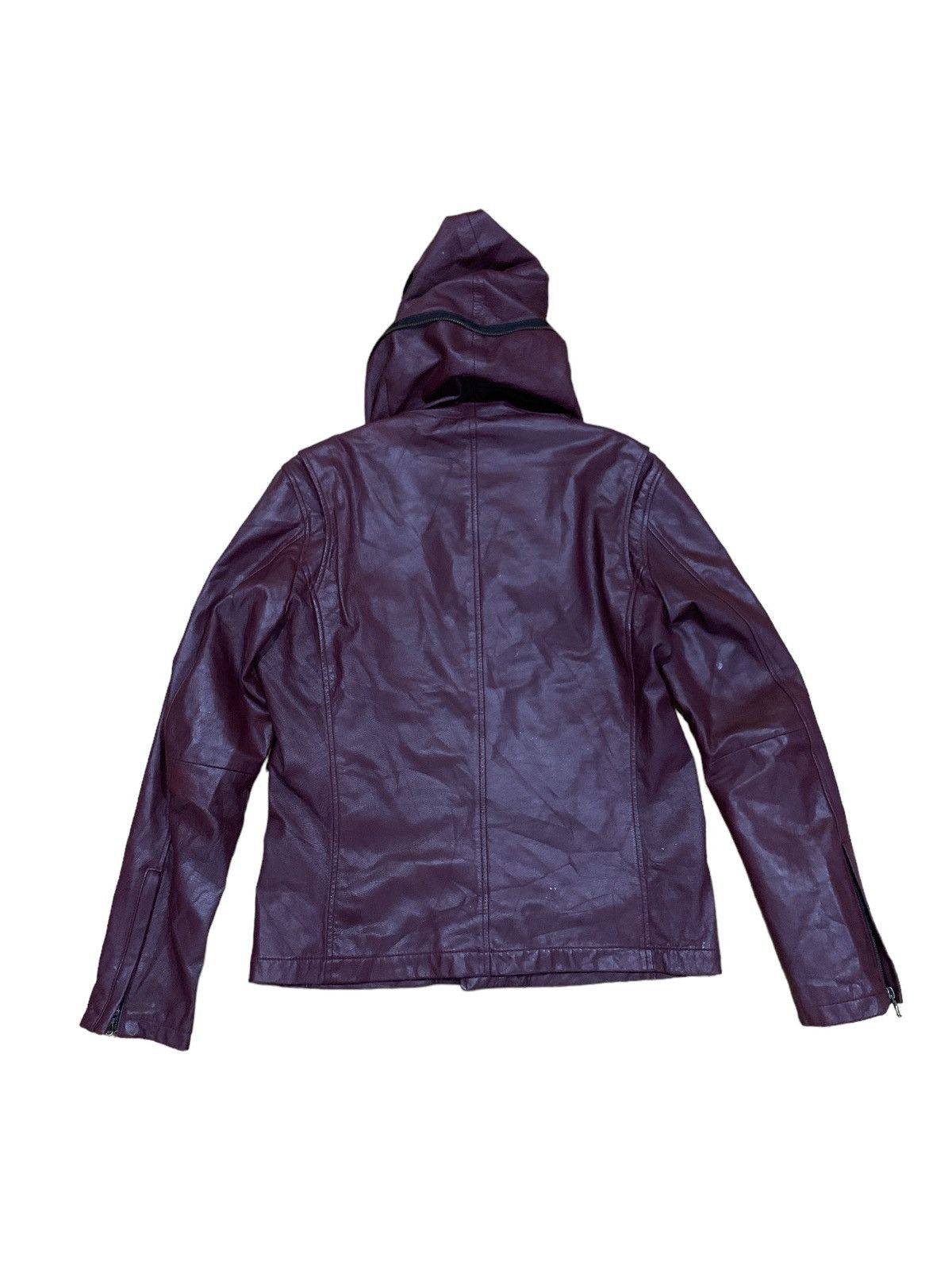 Katharine Hamnett London KATHARINE HAMNETT LONDON BLOUSON BIKER LEATHER JACKET Size US M / EU 48-50 / 2 - 3 Thumbnail