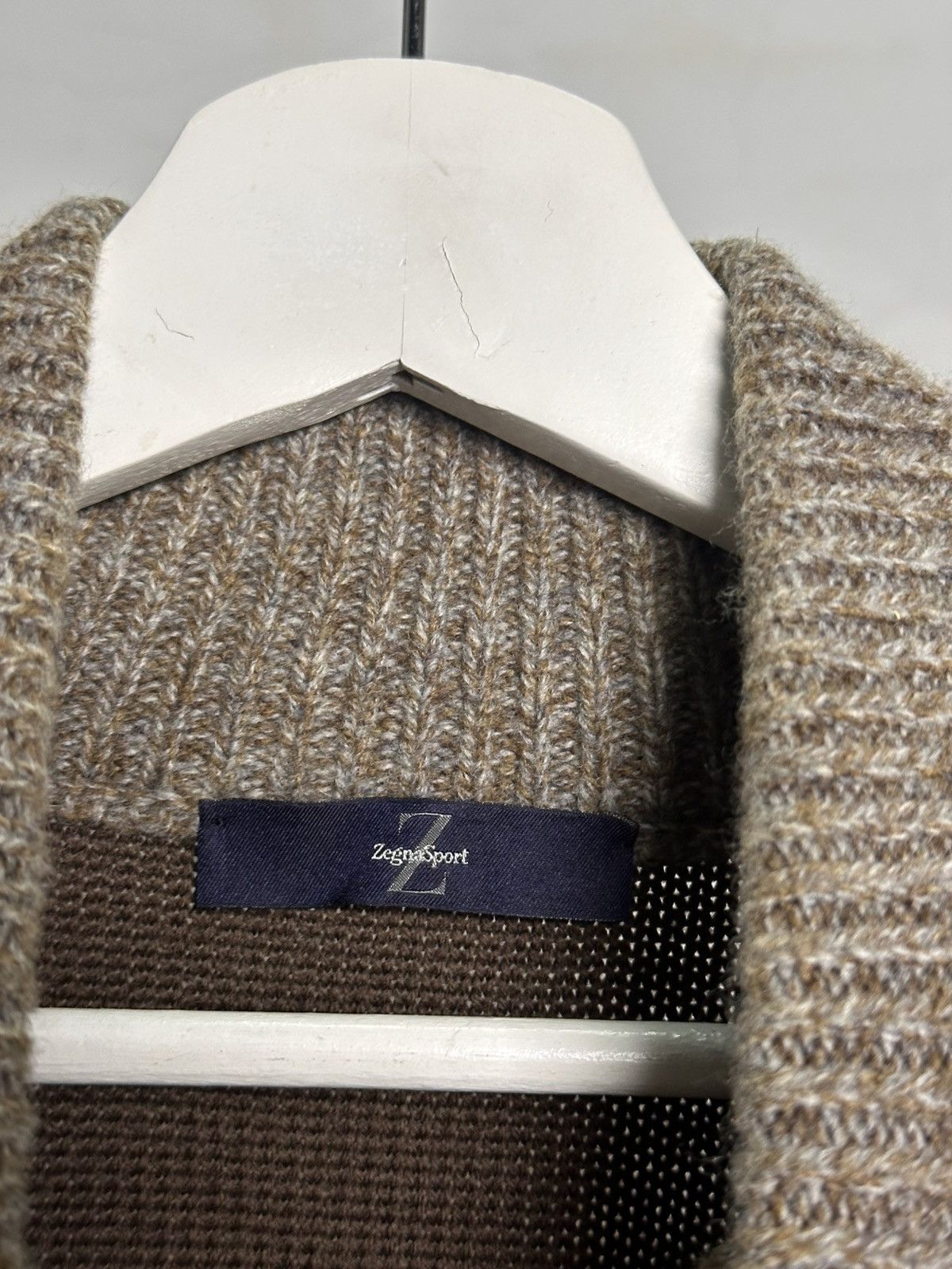 Ermenegildo Zegna Ermenegildo Zegna Zip Knit Sweater Size US L / EU 52-54 / 3 - 3 Thumbnail
