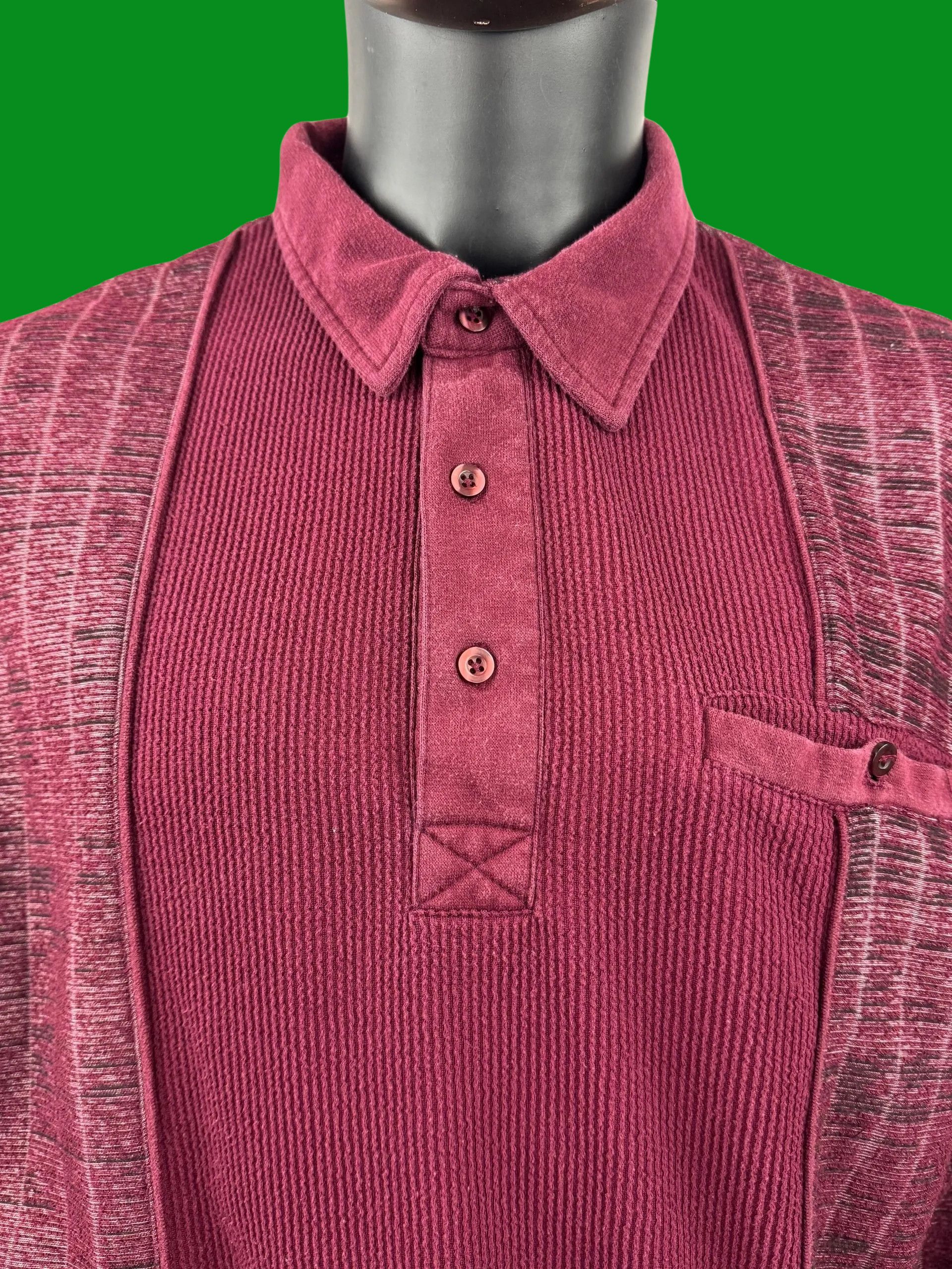 Other VTG Haband Casual Joe Men’s Long Sleeve – Burgundy/Maroon Size US XL / EU 56 / 4 - 4 Thumbnail