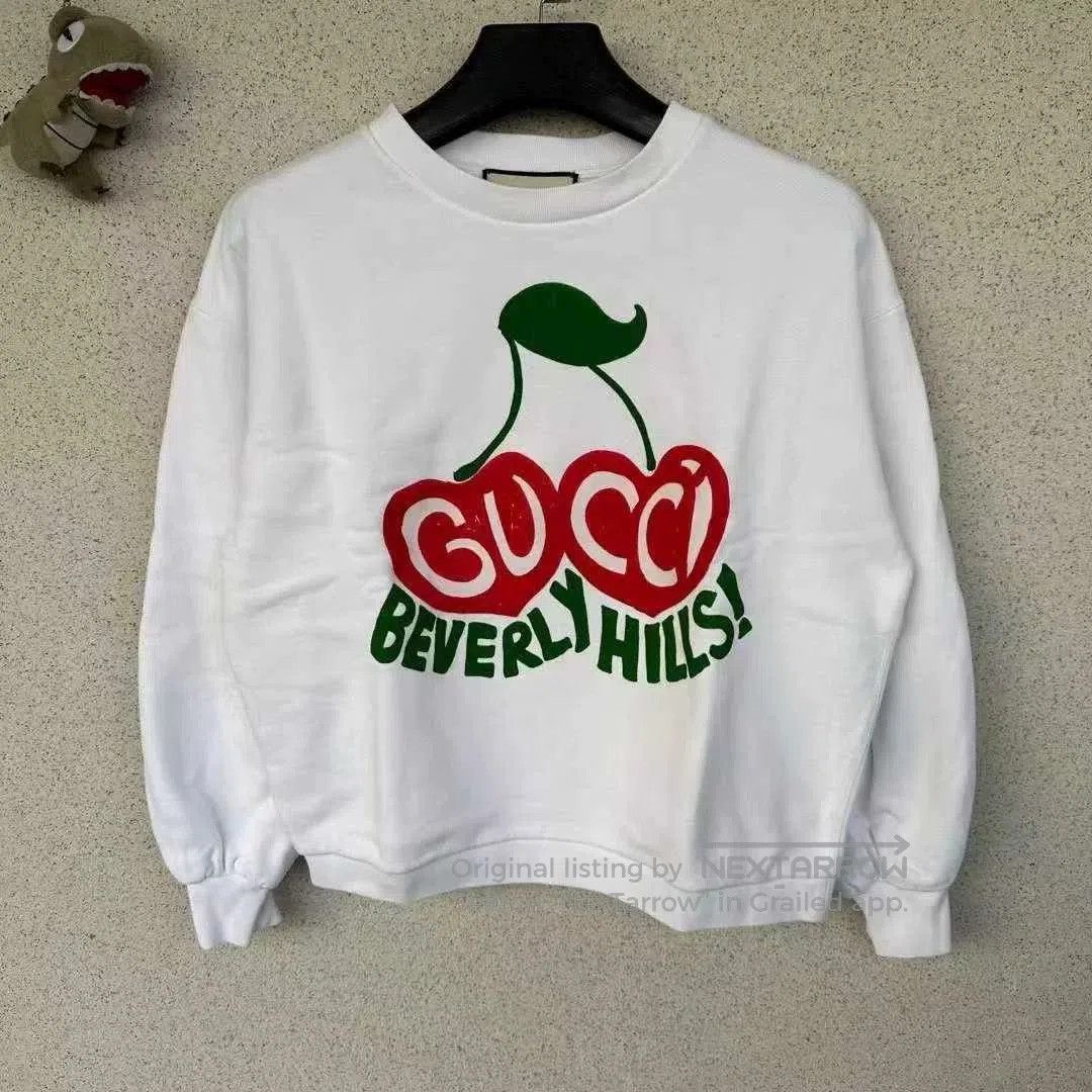 Japanese Brand Gucci Cherry Print Sweatshirt. Size M / US 6-8 / IT 42-44 - 1 Thumbnail