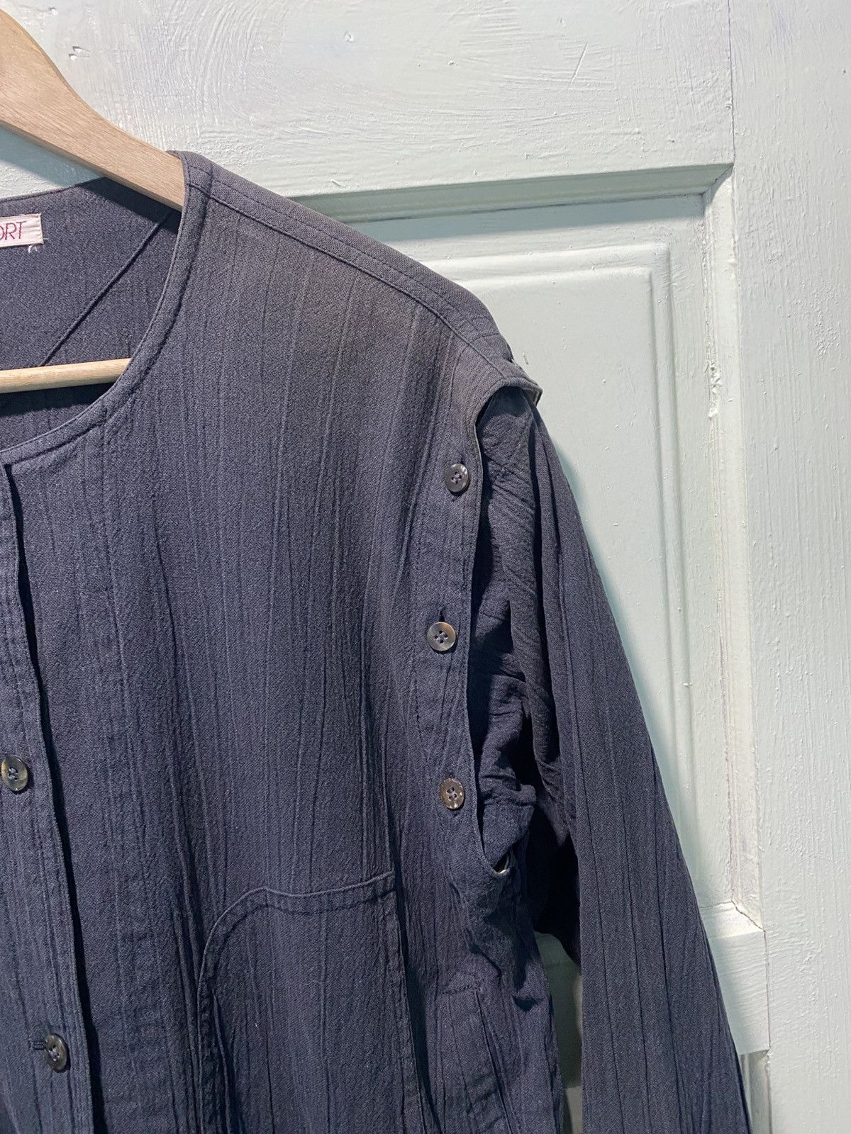 Issey Miyake Vintage 80s Archive ISSEY SPORT 2-Way Collarless Patchwork Size M / US 6-8 / IT 42-44 - 5 Thumbnail