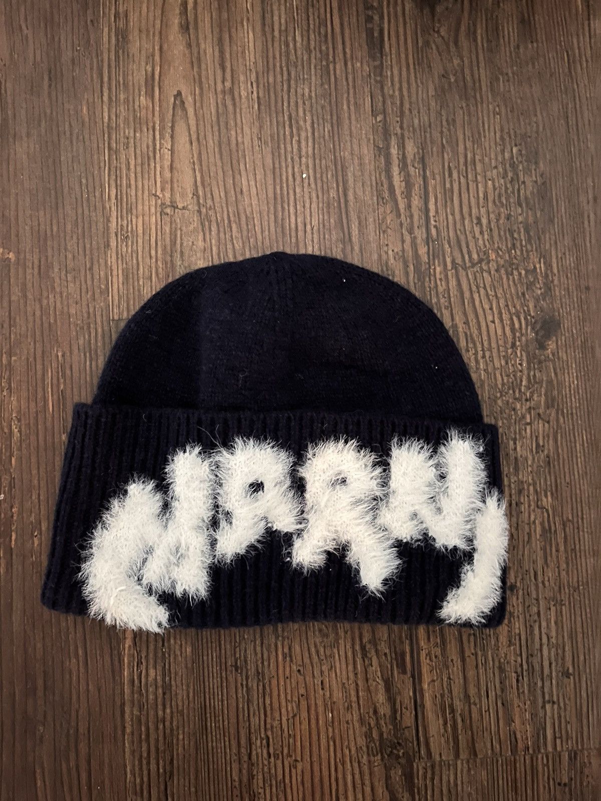 image of Marni Mohair Beanie O/s in Blue, Men's