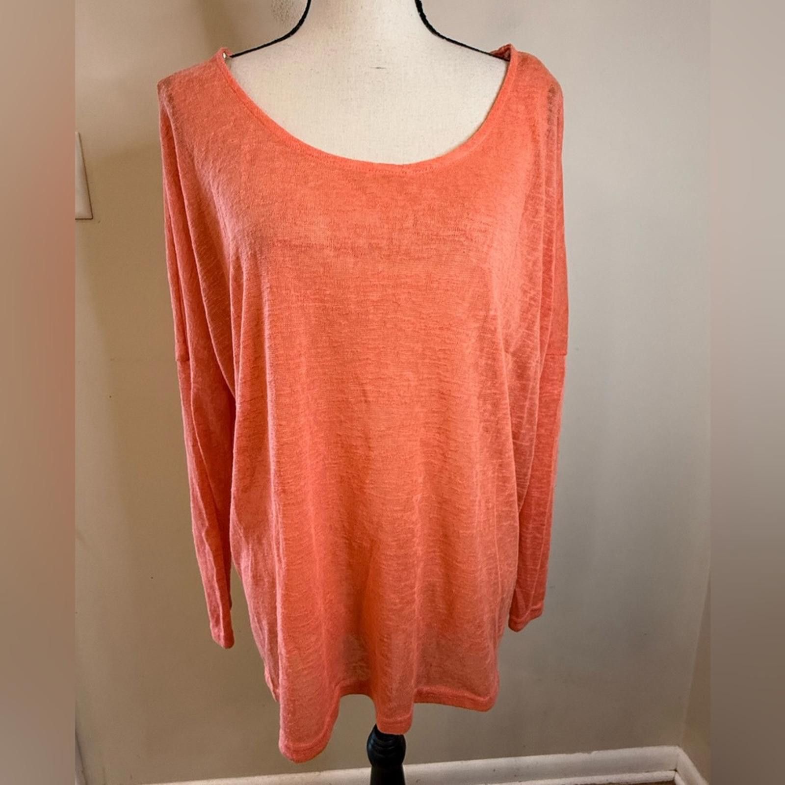 Other Umgee orange lightweight sweater long sleeves SZ M Size M / US 6-8 / IT 42-44 - 1 Thumbnail