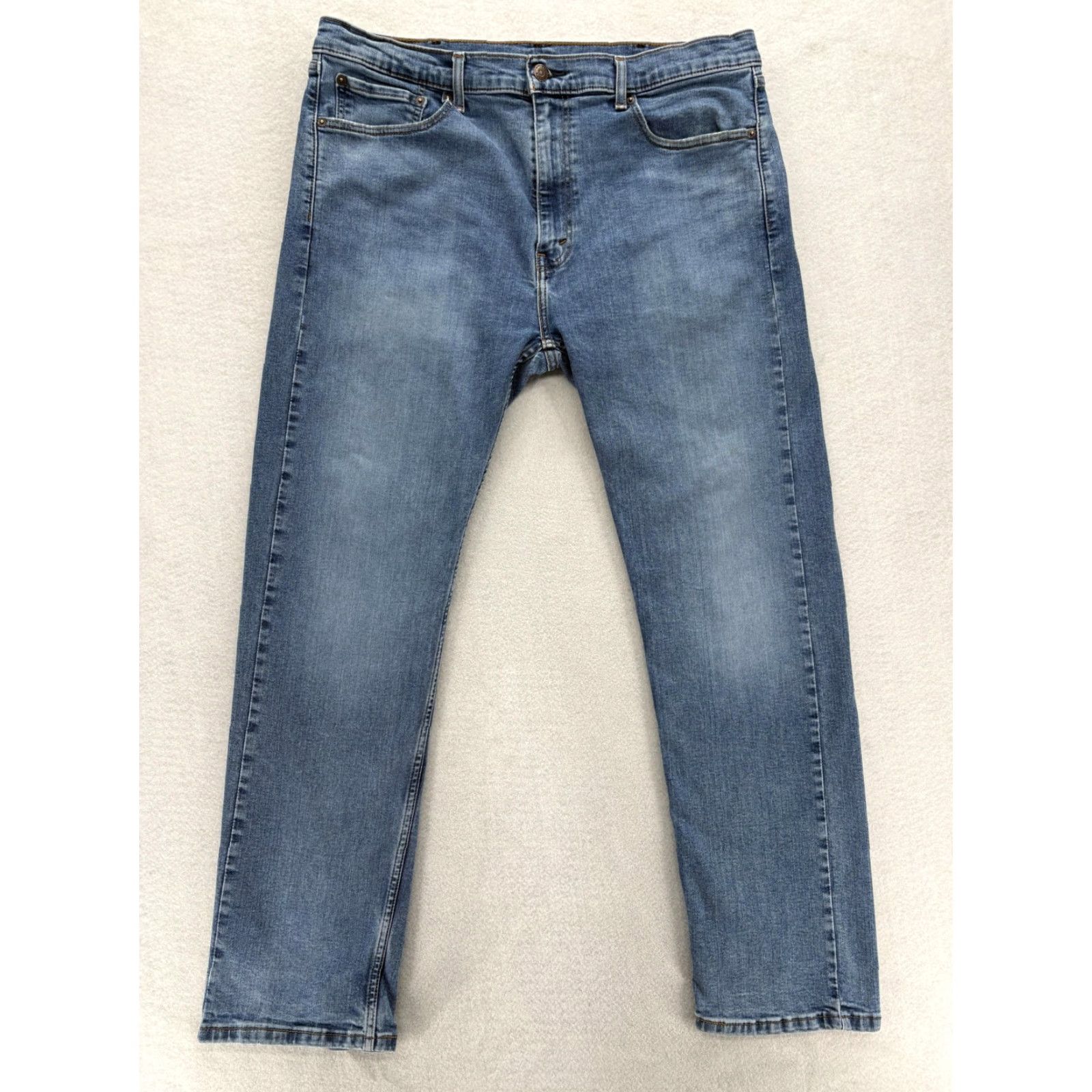 Levi's Levi's 506 Jeans Mens W38 L32 Blue Straight Stretch Denim Medium Wash Casual Size US 38 / EU 54 - 2 Thumbnail