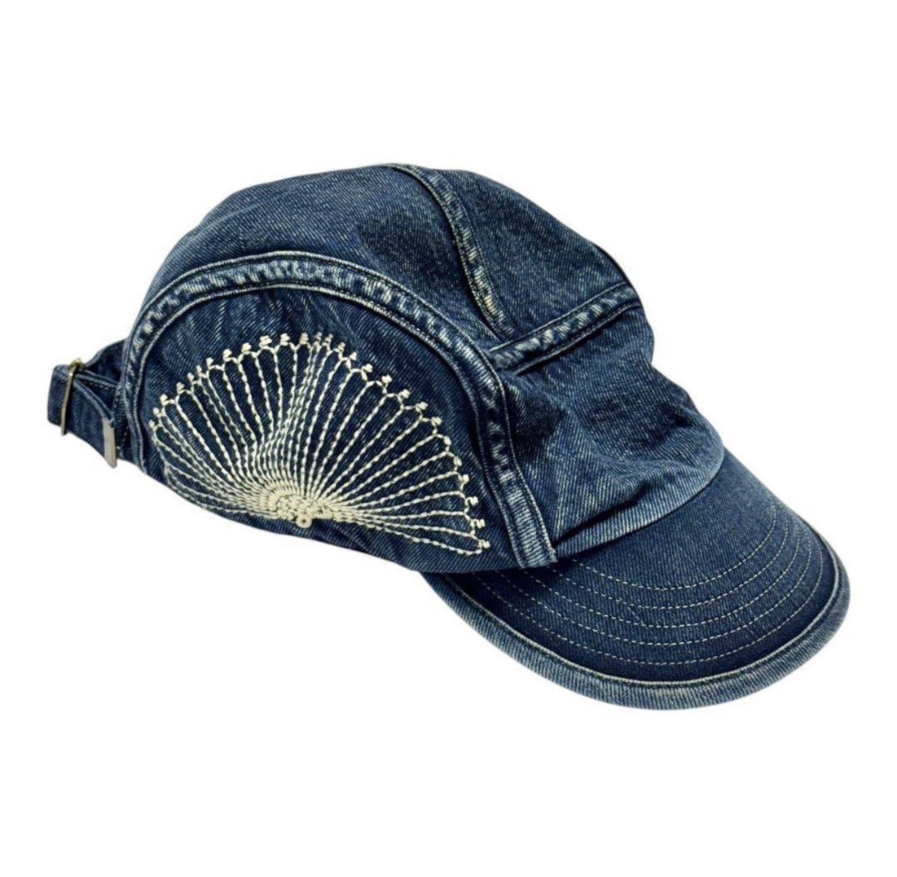 Kapital KAPITAL Furoshiki Fan Embroidery Denim 5-Panel Camp Cap Size ONE SIZE - 3 Thumbnail