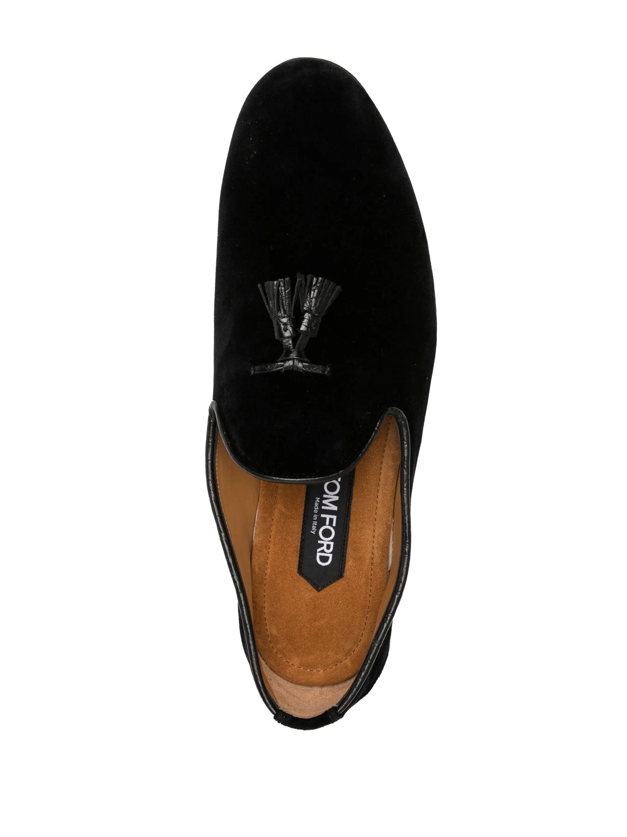 Tom Ford os11x0225 Velvet Moccasins in Black Size US 8.5 / EU 41-42 - 4 Thumbnail