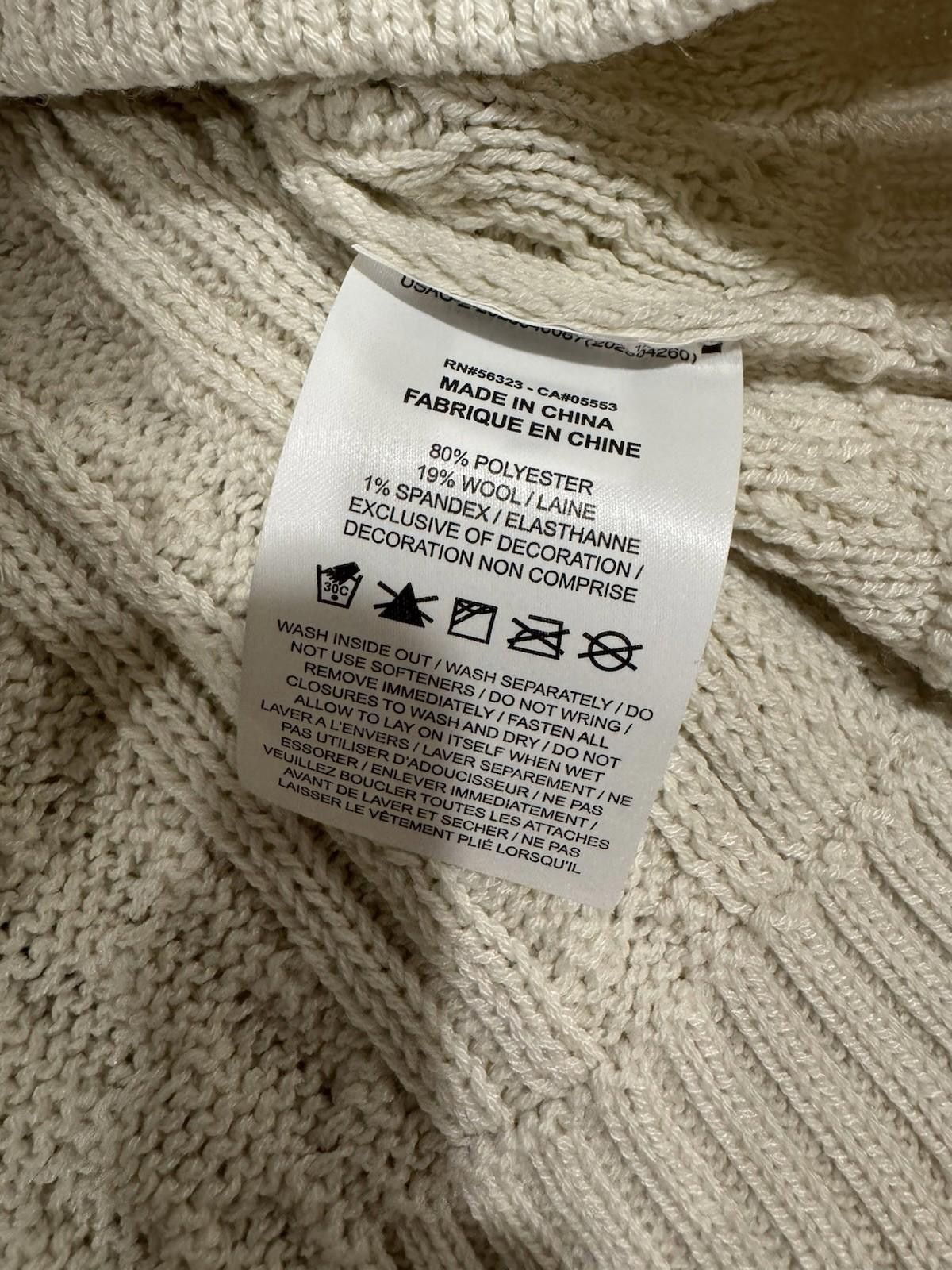 Nike Nike Life Cable Knit Turtleneck Sweater Bone Mens Size S Size US S / EU 44-46 / 1 - 5 Thumbnail