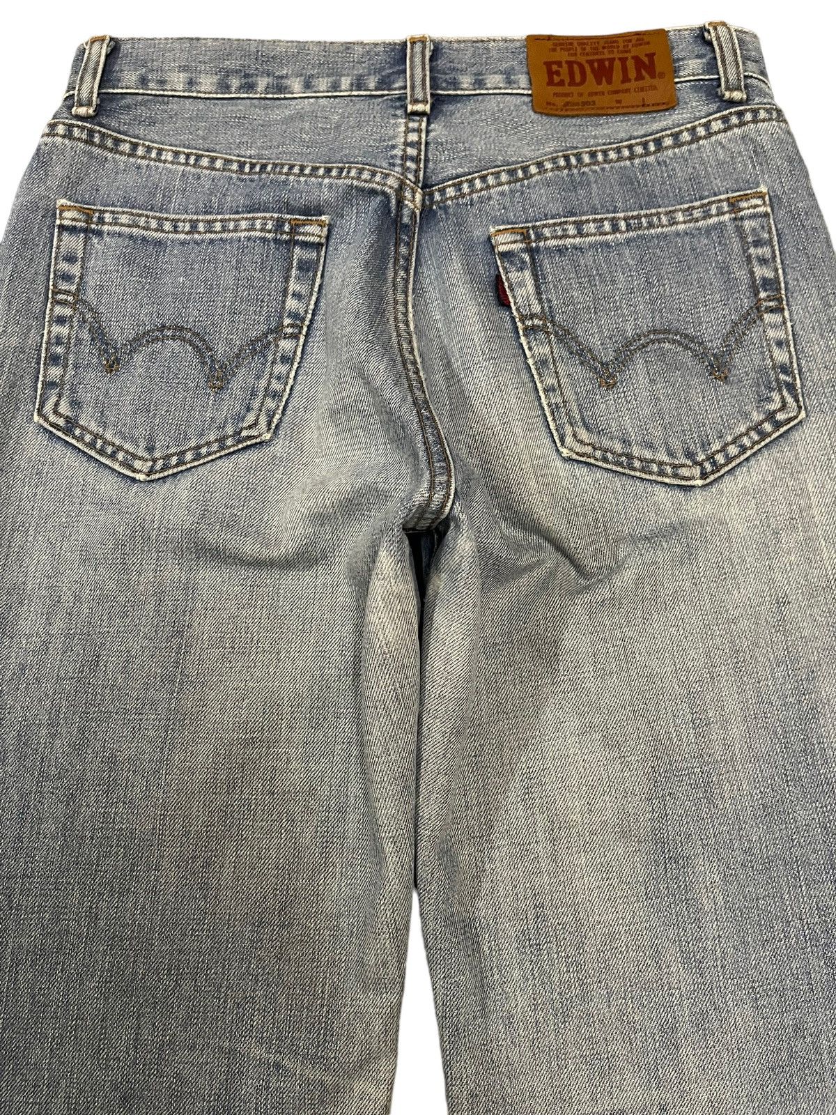 Edwin Vintage Edwin 503 Blue Wash Style Wide Leg Jeans Size US 29 - 5 Thumbnail