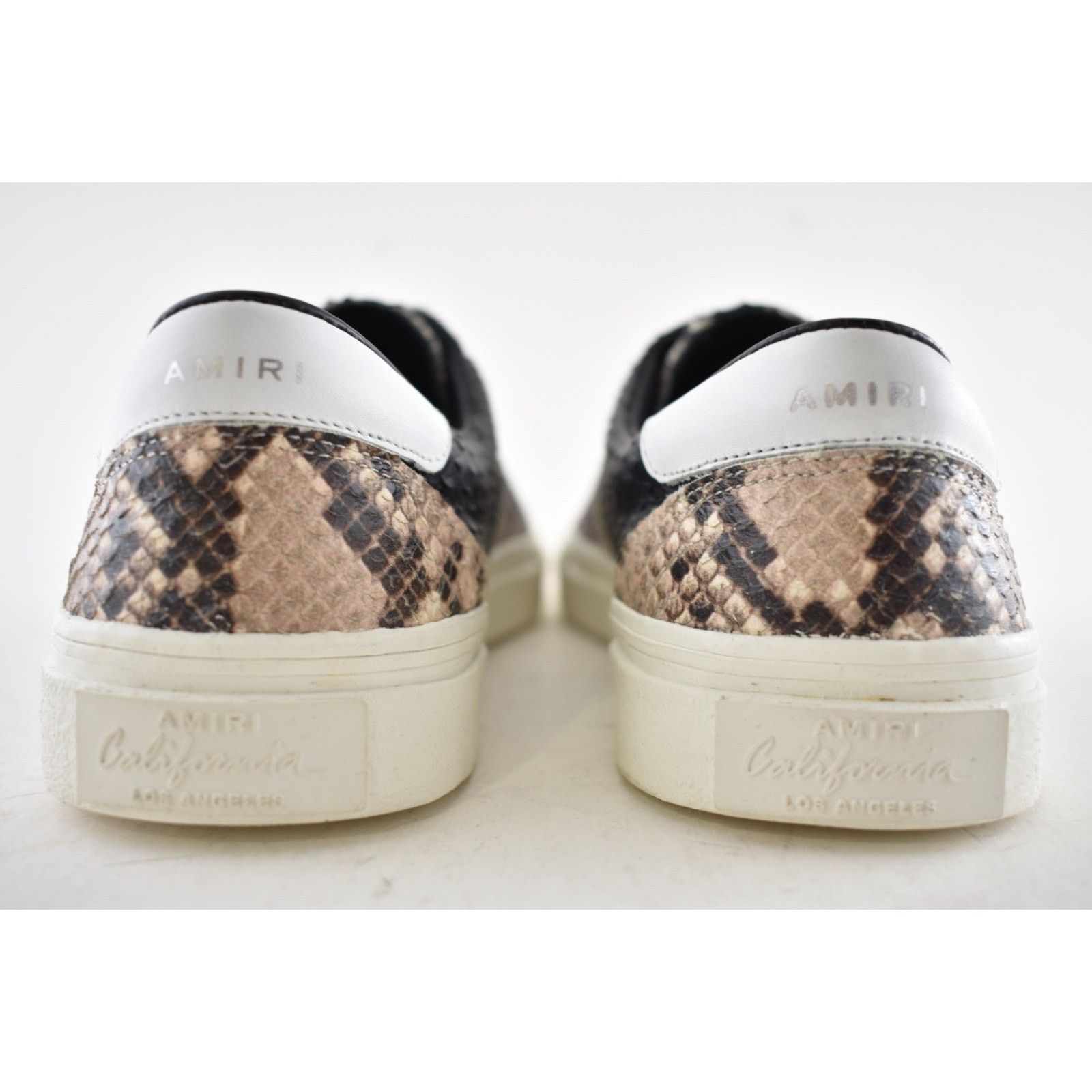 Amiri Amiri Mens Black Grey Python Snakeskin Lace Up Low Top 44 11 Size US 11 / EU 44 - 12 Thumbnail