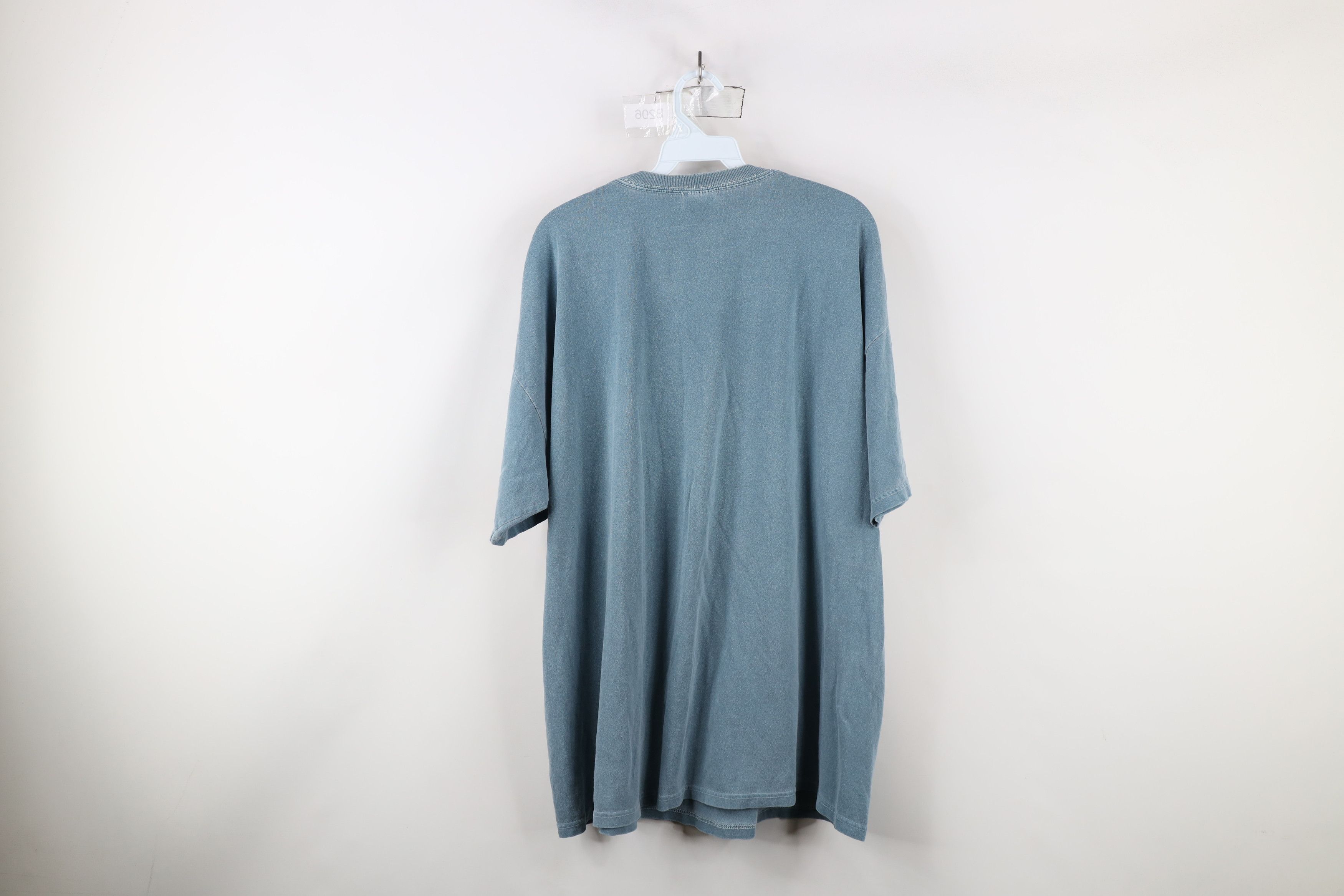 Vintage Vintage 90s The Moorings St Martin Stonewash T-Shirt Teal Size US XXL / EU 58 / 5 - 12 Thumbnail