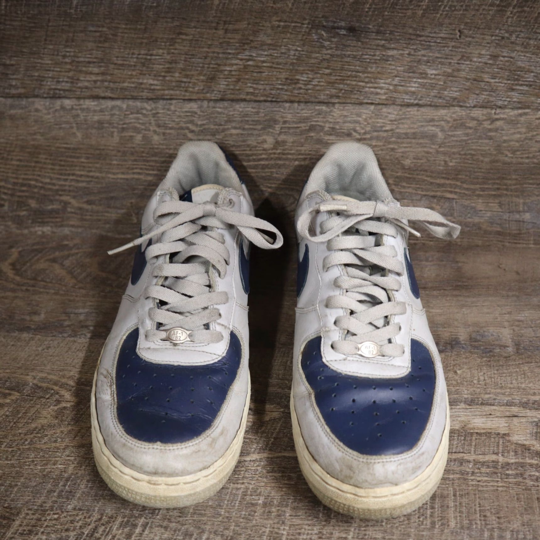 Nike VINTAGE Nike Air Force 1 Low Top 11 Men's Gray Blue Nike Air 2004 AF1 306353-042 Shoes Size US XL / EU 56 / 4 - 3 Thumbnail
