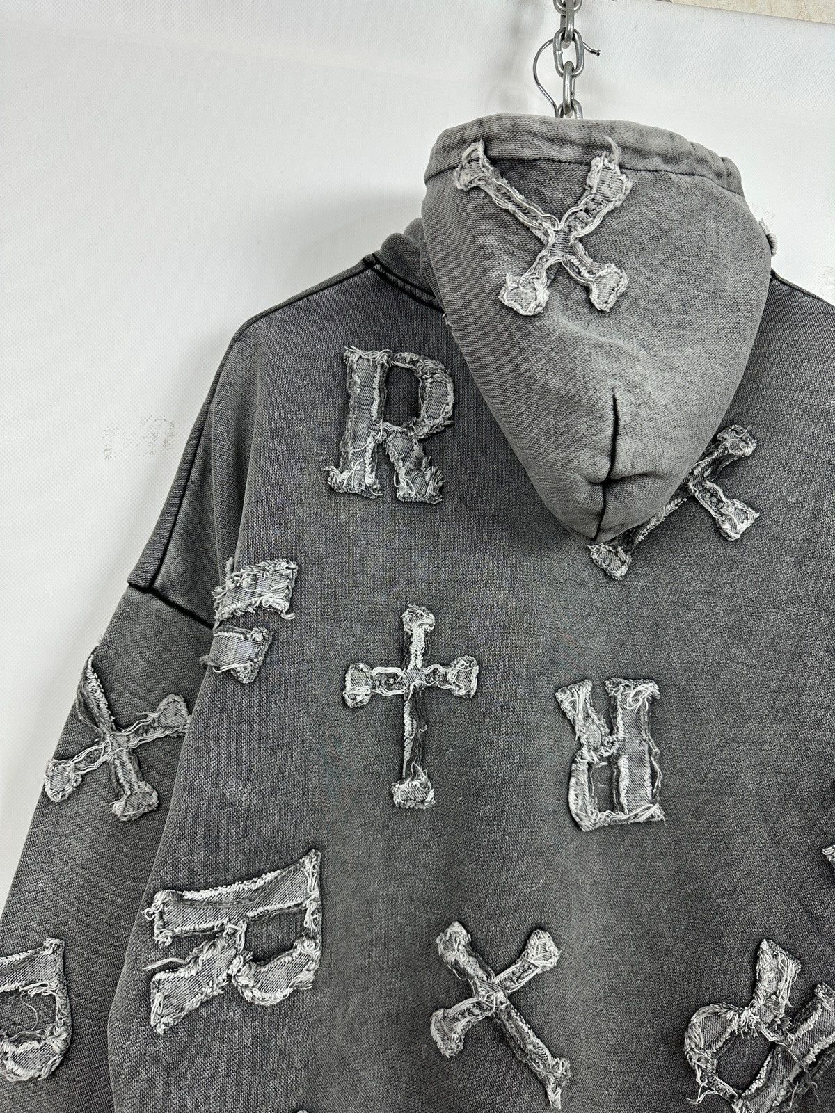 Racer Worldwide Racer Worldwide Washed Patch Cross Oversized Hoodie Size US M / EU 48-50 / 2 - 17 Thumbnail