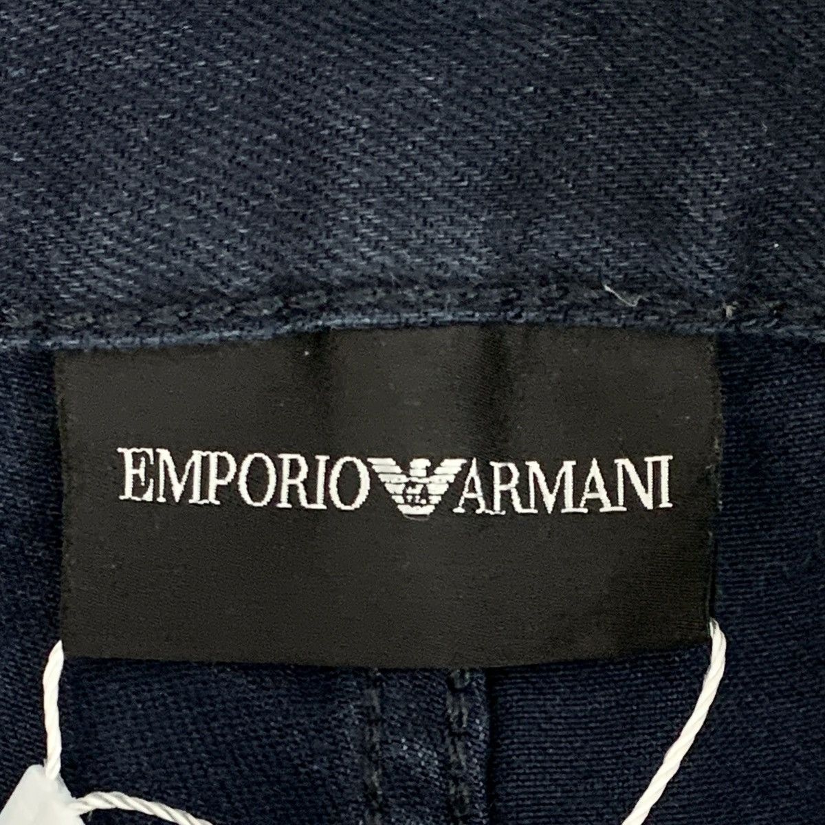 Armani Armani Dark Blue Cotton Denim Pants K26WX Size 29" - 7 Thumbnail