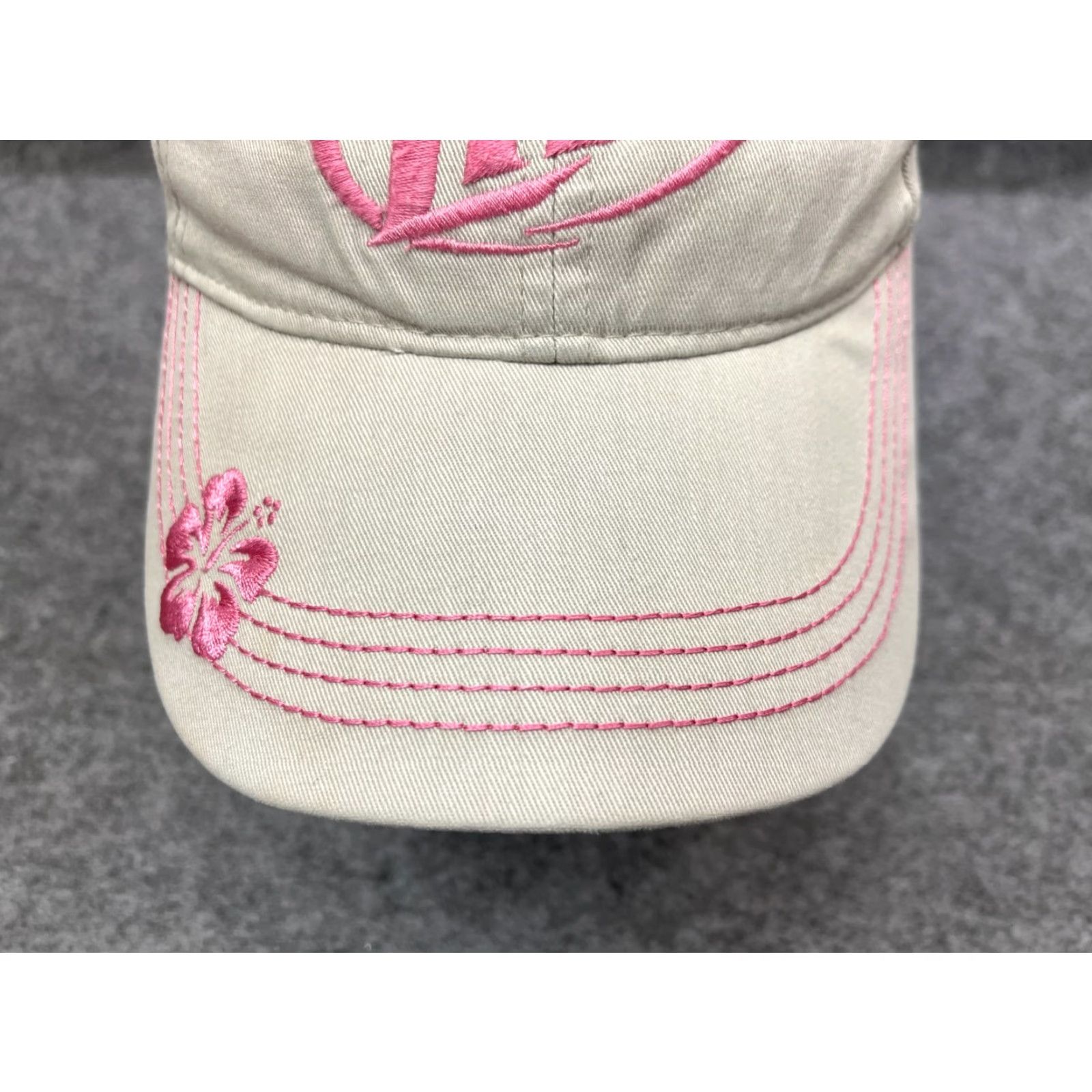 Vintage Miller Lite Hat Cap Strap Back Women One Size White Pink Floral 100% Cotton Baseball Cap Adjustable Womens Hats Accessories Size ONE SIZE - 3 Thumbnail