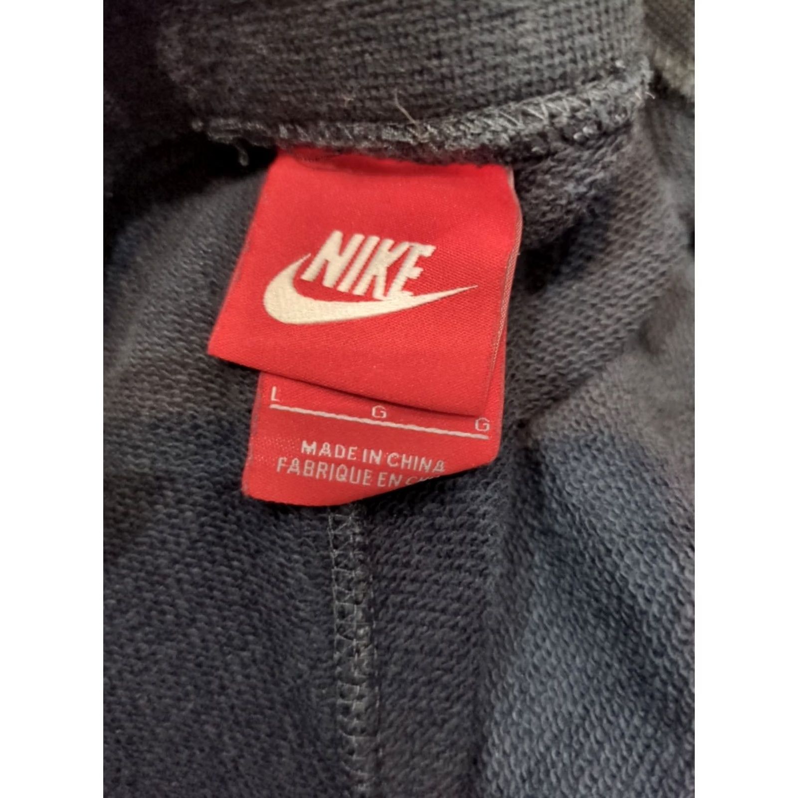 Nike VINTAGE Nike Sportswear Sweatpants Mens L Black Swoosh Fleece Athletic Gym Jogger Size US 33 - 5 Thumbnail