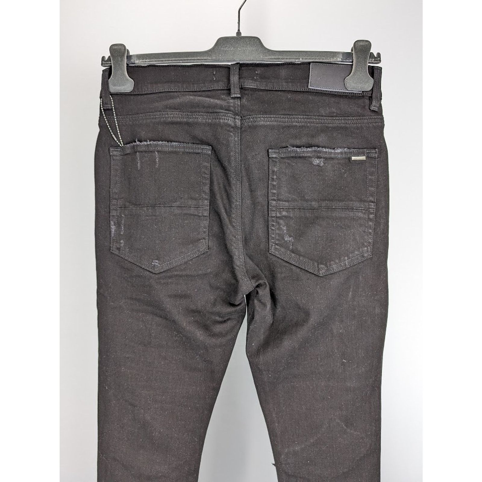 Amiri o1rshd1 MX1 Jean in Black/Silver Size US 34 / EU 50 - 14 Thumbnail