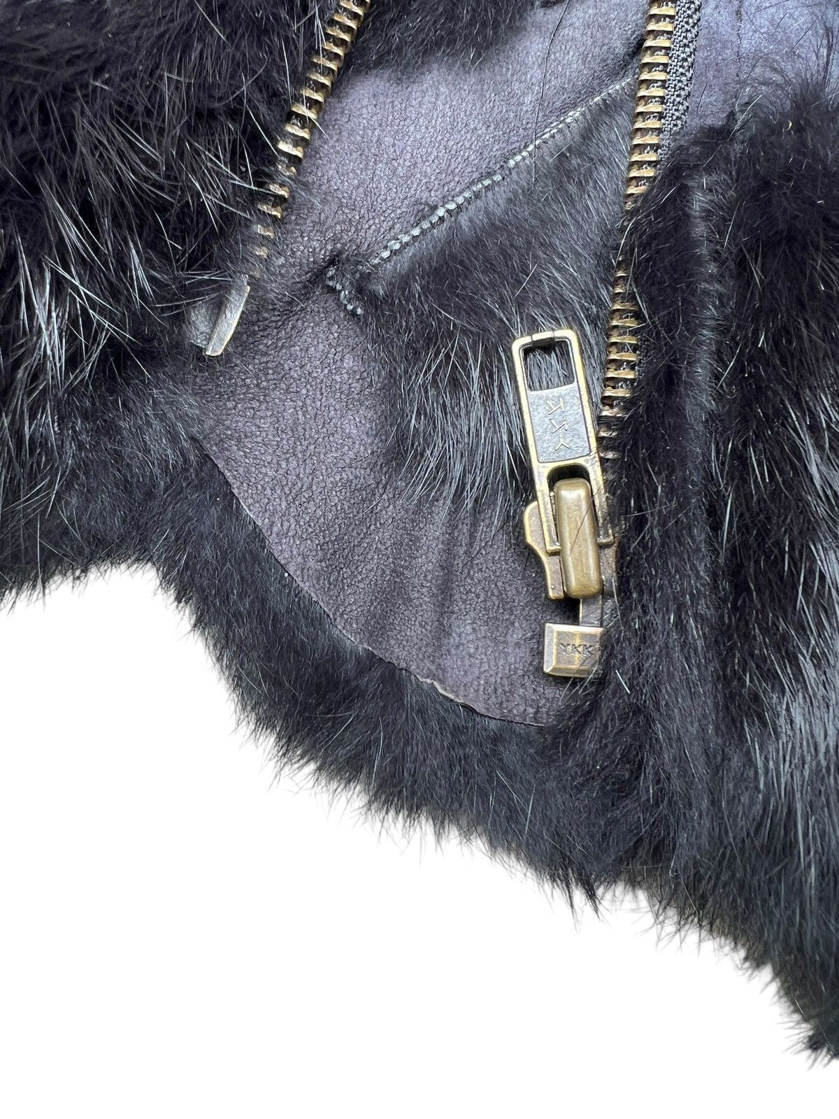 If Six Was Nine Unknown Japan Brand Patchwork Rabbit Leather Fur Jacket Size US S / EU 44-46 / 1 - 13 Thumbnail