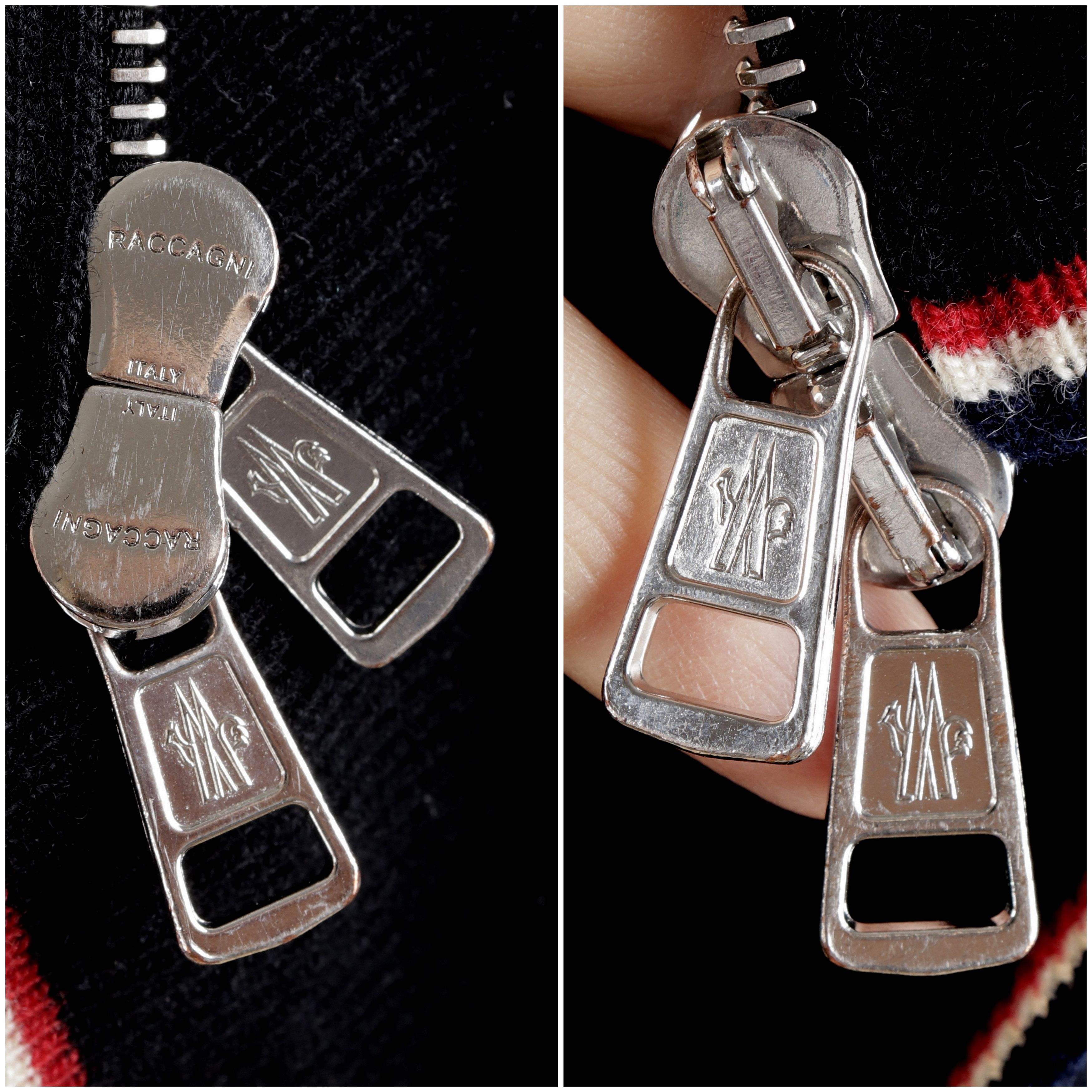 Moncler Moncler Big Logo Wool Black Hooded Zip Up Cardigan Size US S / EU 44-46 / 1 - 13 Thumbnail