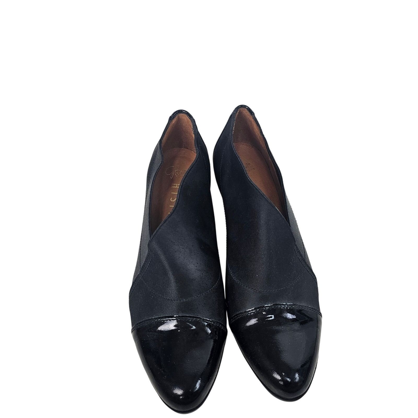 Globe Glove Shoes by Hispanitas Black Booties Slip Ons 38 (US 7) Size US 7 / IT 37 - 2 Thumbnail