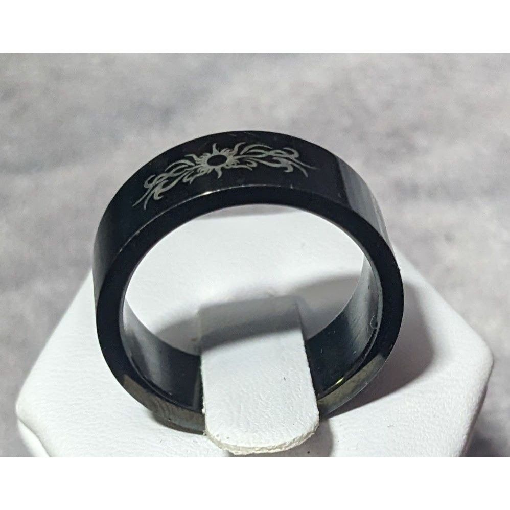 Other Black Stainless Steel Tribal Sun Design 316L Ring Size 10 1/ Size ONE SIZE - 12 Thumbnail
