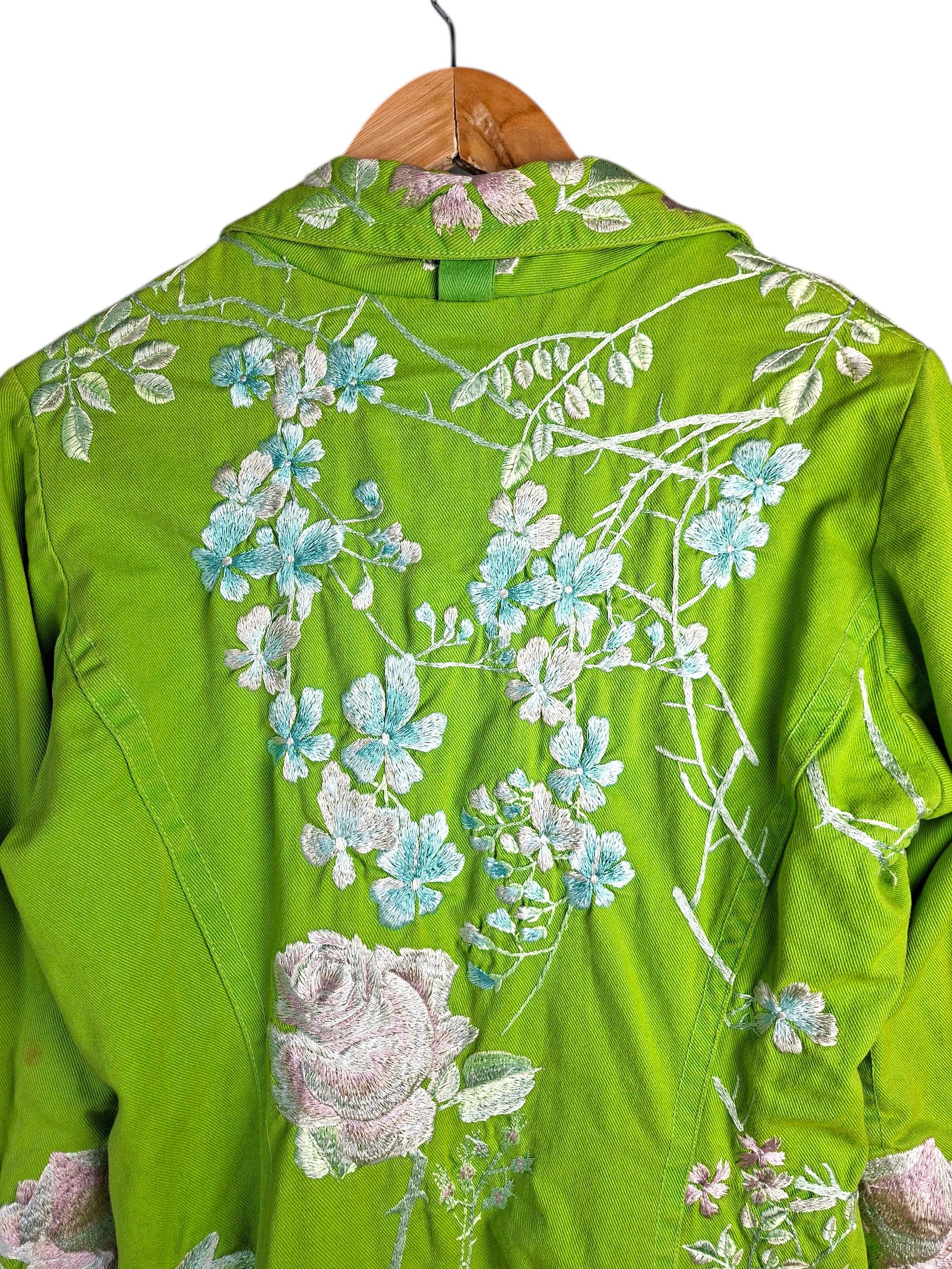 Johnny Was Johnny Was BIYA Two Ten Ten Five Embroidered Trench Coat Size M / US 6-8 / IT 42-44 - 14 Thumbnail