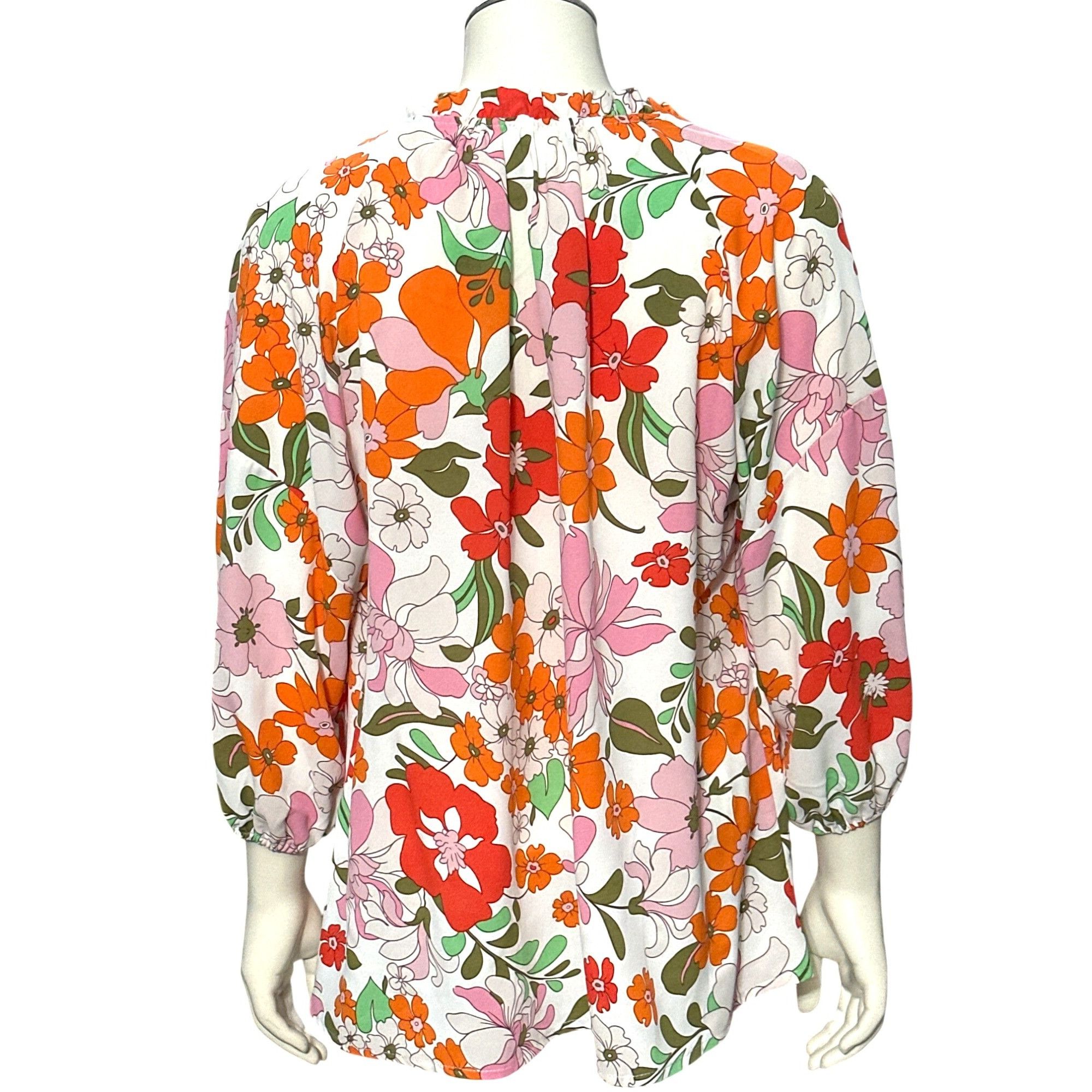 Other CCC Sheer Lightweight V Neck Floral Print Chiffon Loose Lant Size S / US 4 / IT 40 - 3 Thumbnail
