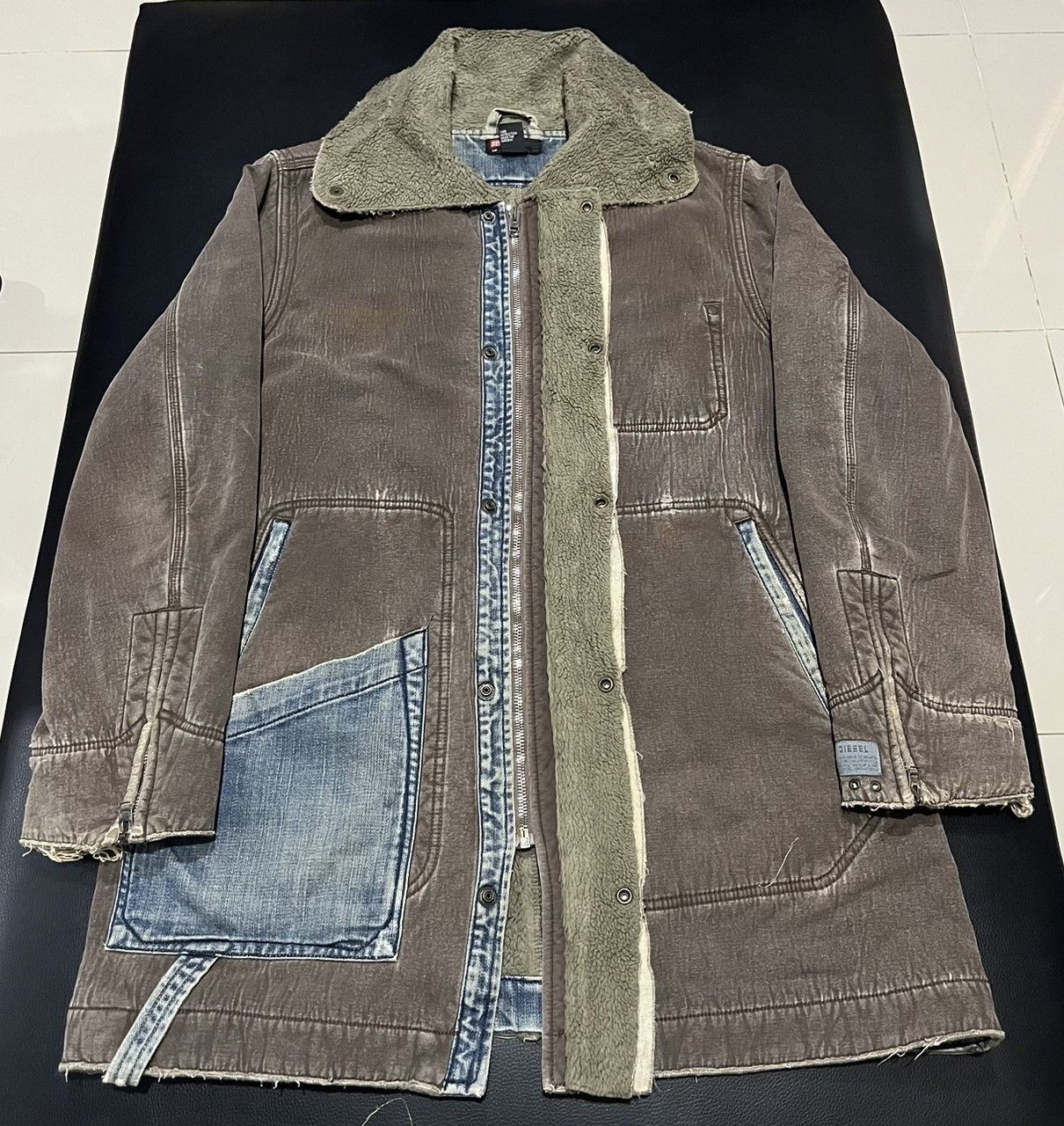 Diesel × Vintage Vintage diesel sicherheitsbekleidung faded distressed jacket Size US S / EU 44-46 / 1 - 5 Thumbnail
