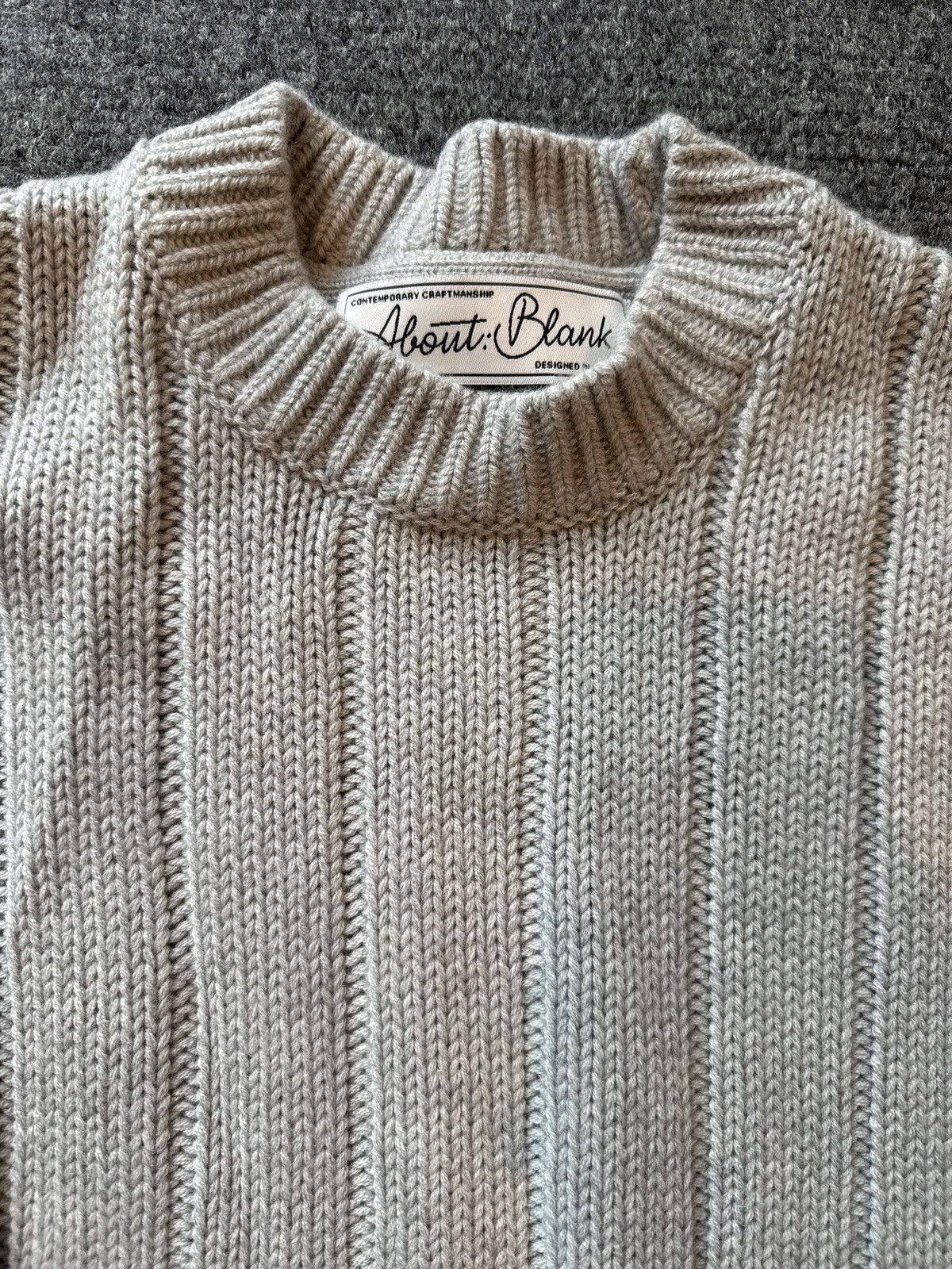 About:Blank About Blank Rib Knit Wool Mix Crew Sweater Size US S / EU 44-46 / 1 - 2 Thumbnail