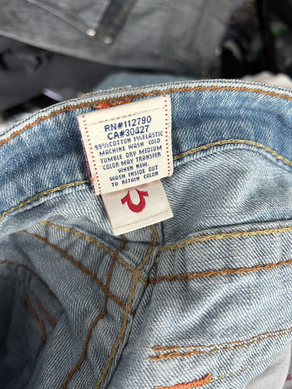 True Religion Flared True Religion Embroidery Jeans Size 27" / US 4 / IT 40 - 21 Thumbnail