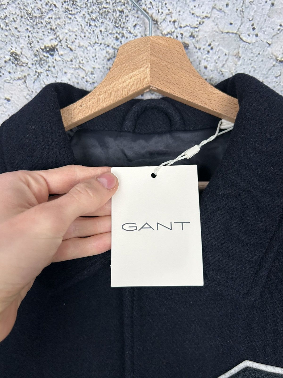 Gant Gant Navy Wool Varsity Jacket New Streetwear Rap USA Boxy Size US L / EU 52-54 / 3 - 6 Thumbnail