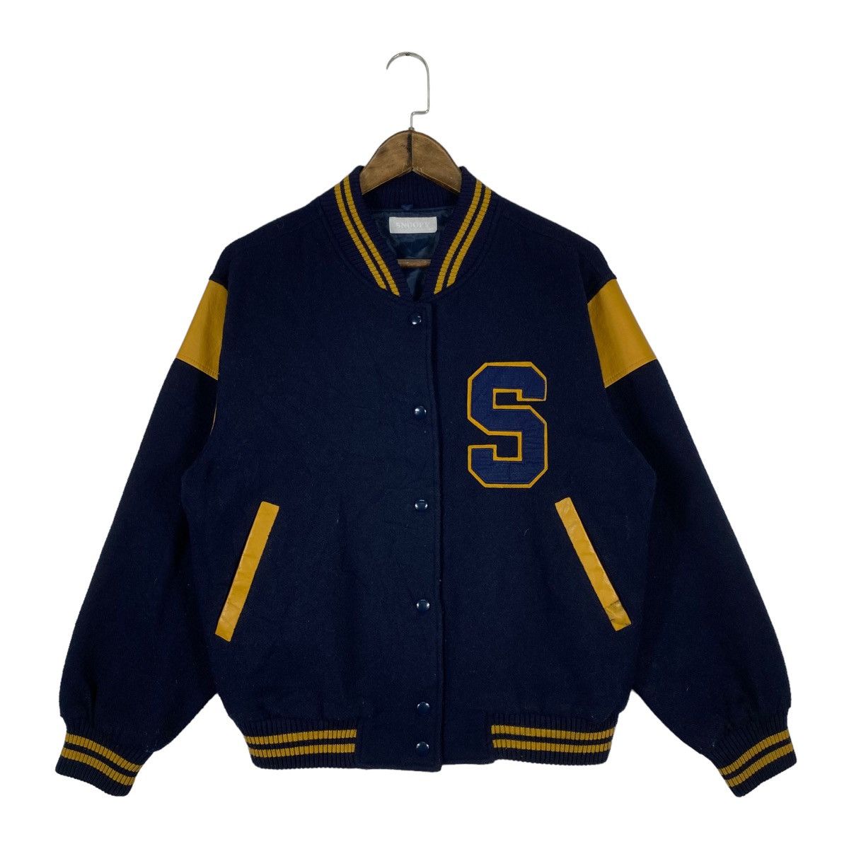 Peanuts × Vintage Vintage Peanuts Snoopy Varsity Jacket Size US M / EU 48-50 / 2 - 2 Thumbnail