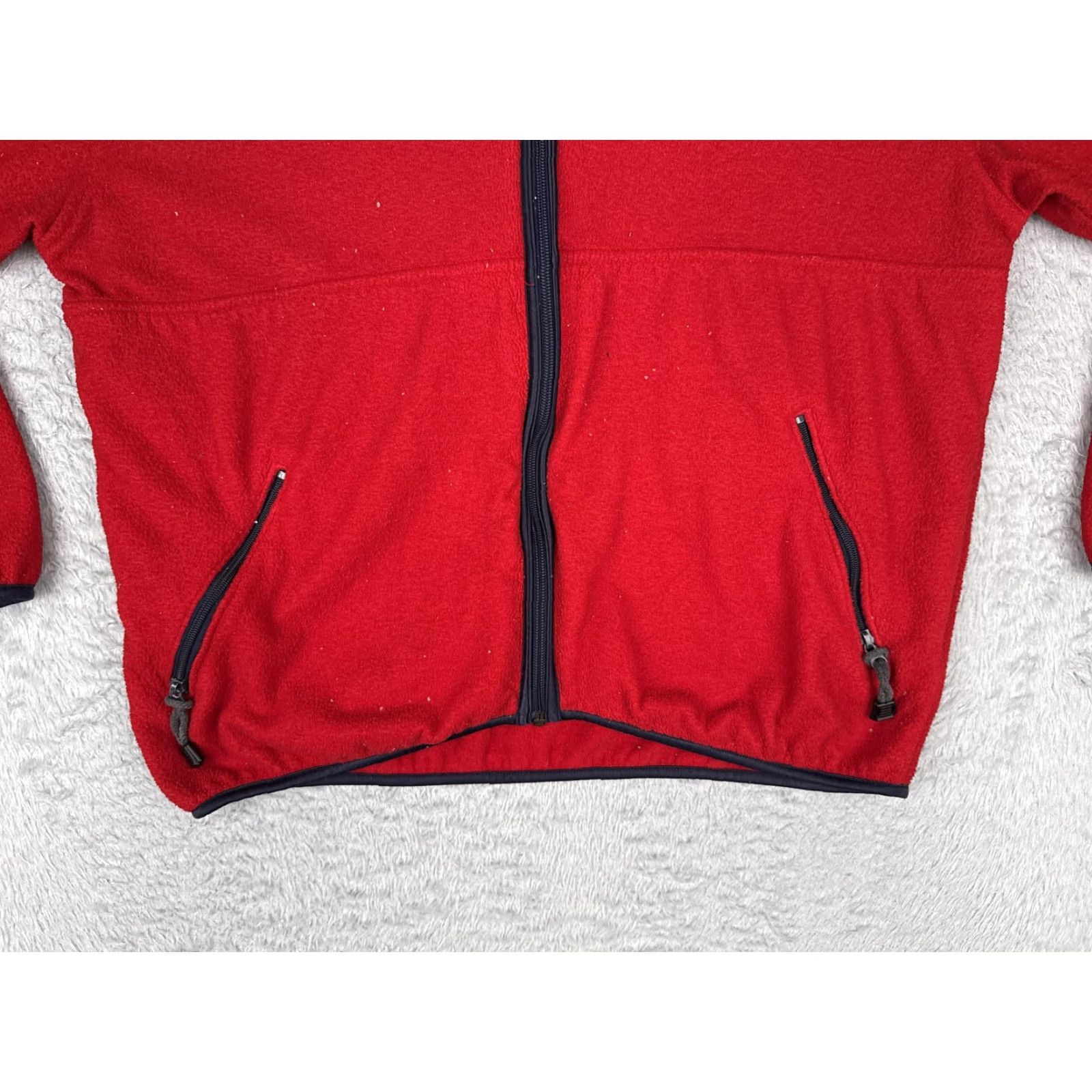 Timberland Timberland Jacket Men L Red Full Zip Pockets Outdoor Hiking Fleece Windbreaker Solid Red Logo Costa Rica Mens Large Size US L / EU 52-54 / 3 - 7 Thumbnail