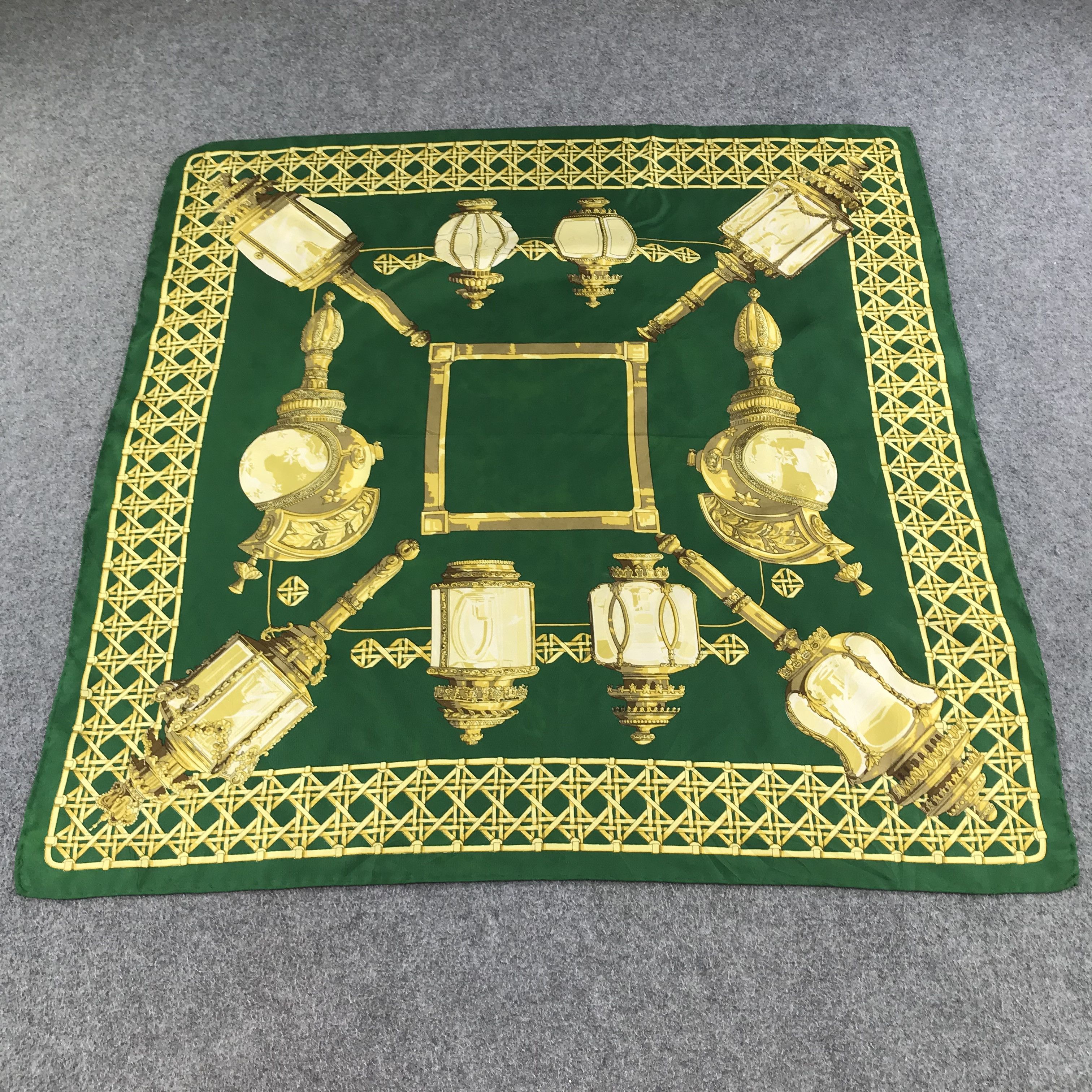 Japanese Brand Vintage Feux de Route Luxury Silk Scarf M126 Size ONE SIZE - 2 Thumbnail