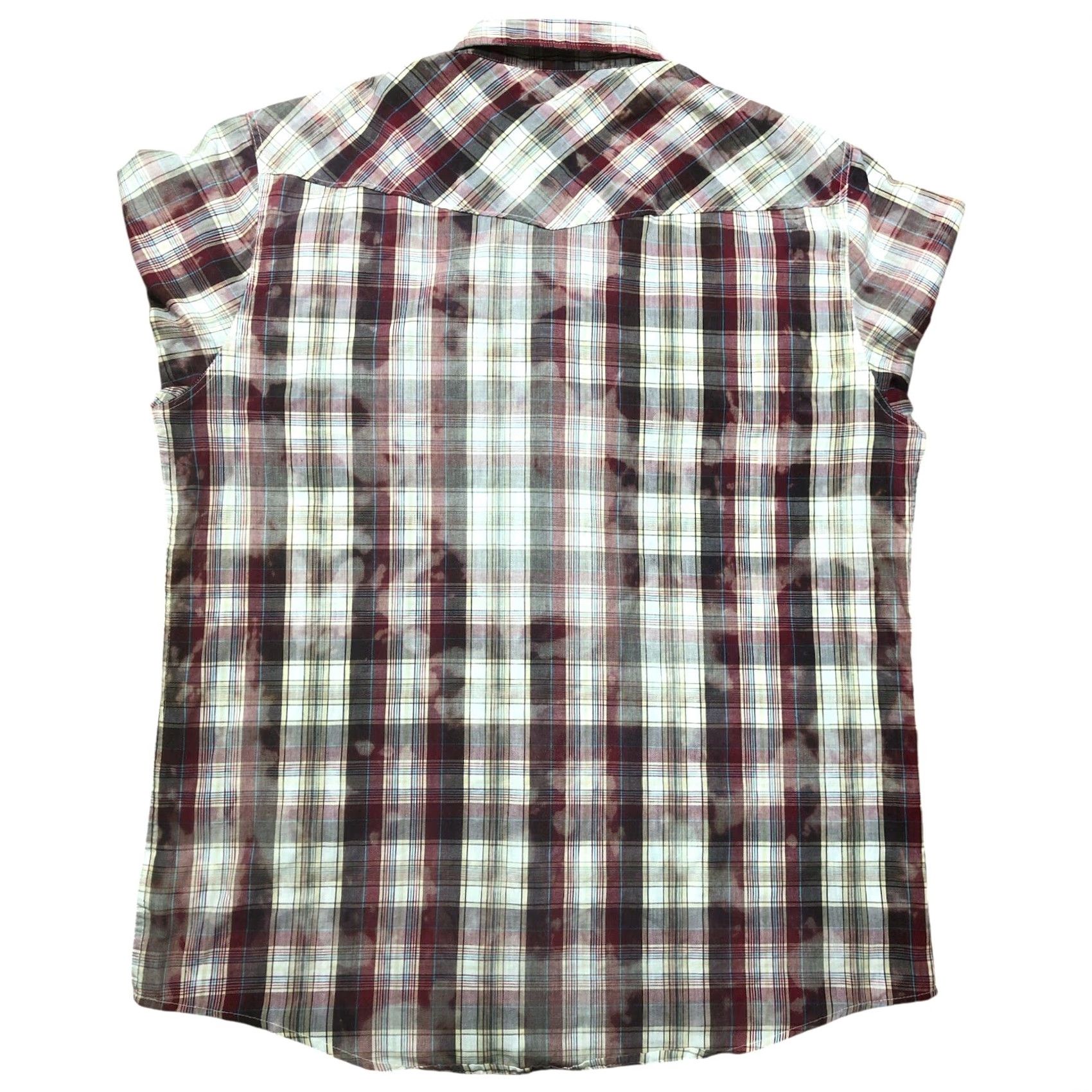 Levi's Levis Acid Wash Plaid Mens L Modern Pearl Snap Western Cowboy Long Sleeve Shirt Size US L / EU 52-54 / 3 - 3 Thumbnail